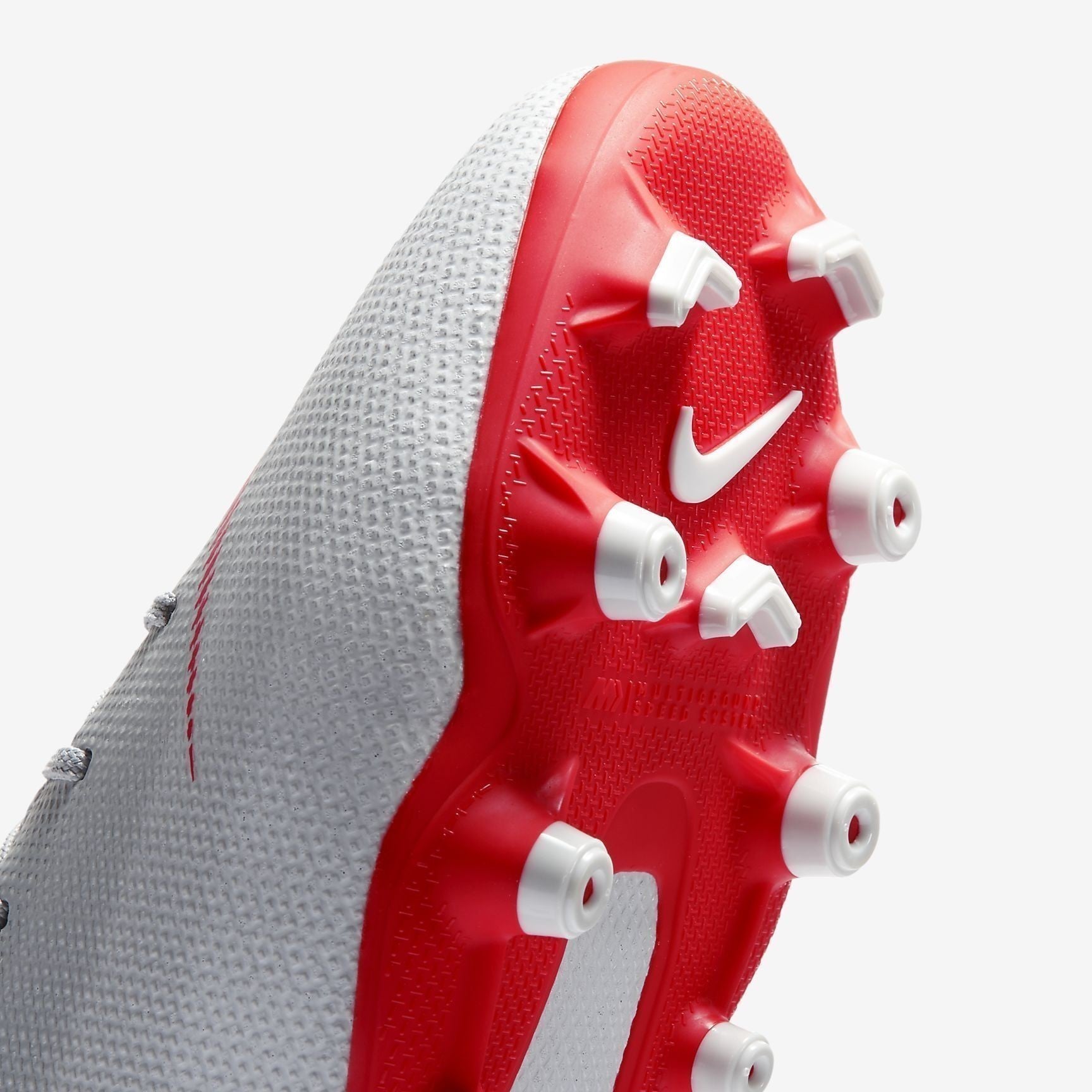 Kid's Vapor 12 Academy MG FG Soccer Cleats - Grey/Platinum/Silver - AH7347-060-NIKE by Nike | Available at Niky's Sports