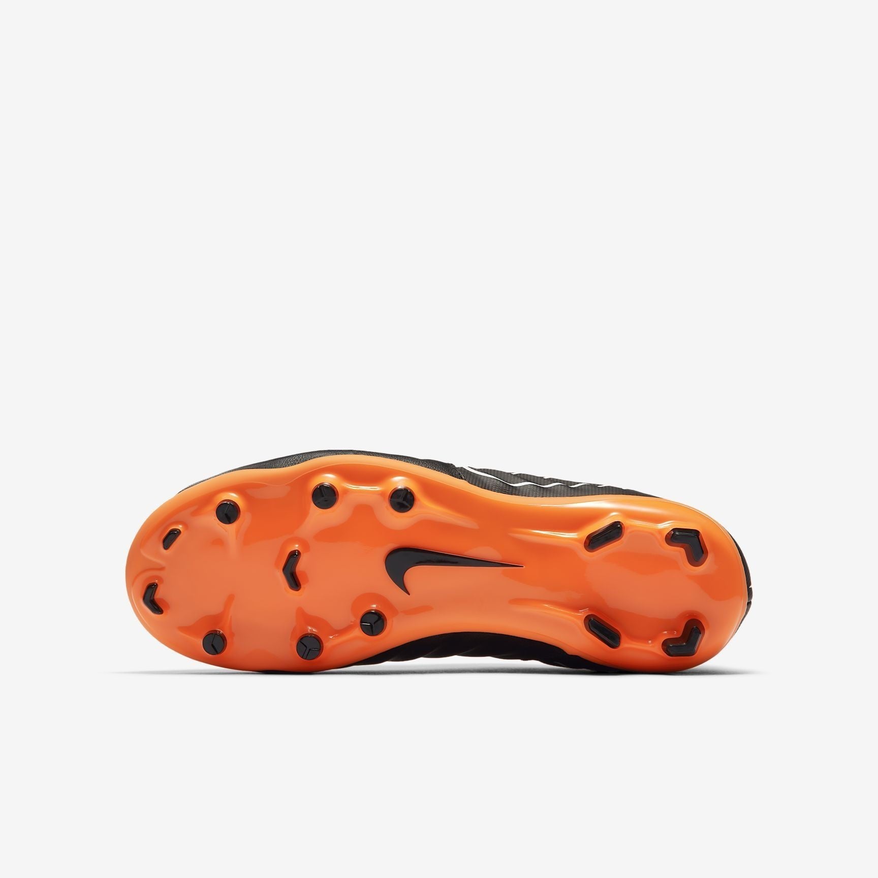 Kid's Legend 7 Academy FG Soccer Cleats - Black/Black/White/Total Orange - AH7254-080-NIKE by Nike | Available at Niky's Sports