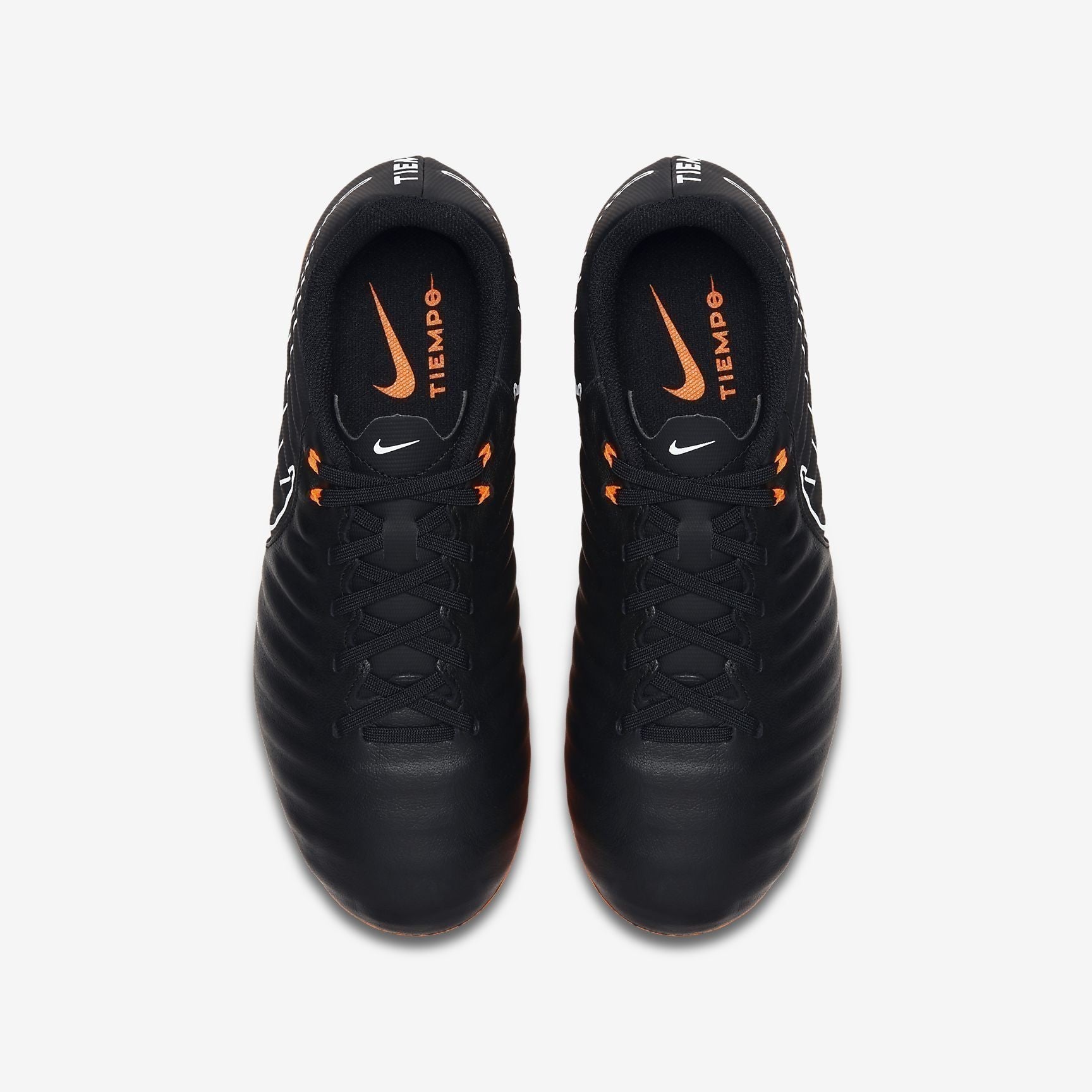 Kid's Legend 7 Academy FG Soccer Cleats - Black/Black/White/Total Orange - AH7254-080-NIKE by Nike | Available at Niky's Sports