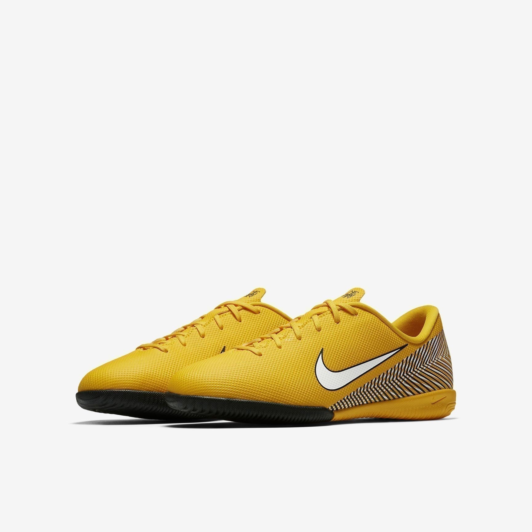 Kid's Neymar Vapor 12 Academy IC Soccer Shoes - Amarillo/Yellow/Black/White - AO9474-710-NIKE by Nike | Available at Niky's Sports