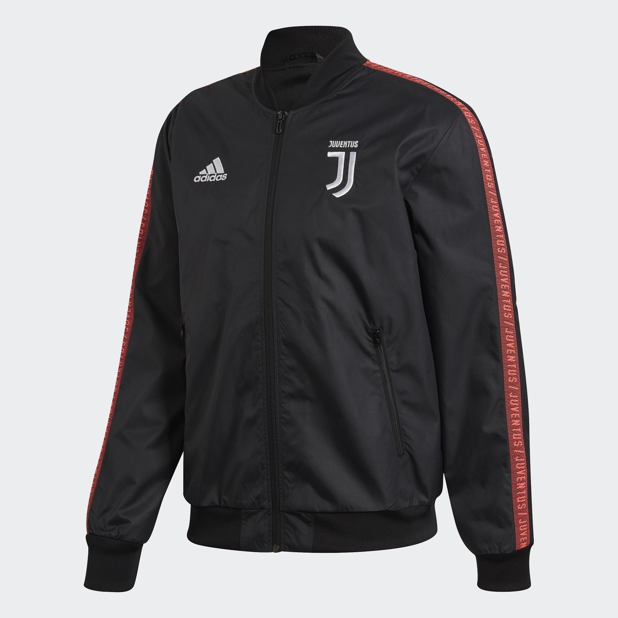 Men's Juventus Anthem Jacket - Black/Turbo