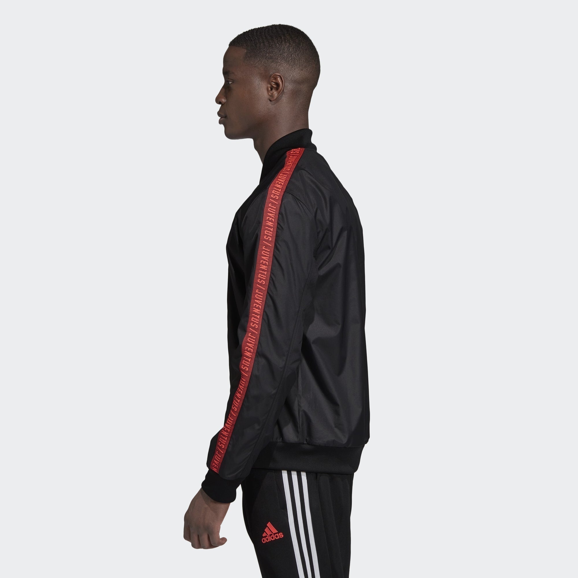 Men's Juventus Anthem Jacket - Black/Turbo