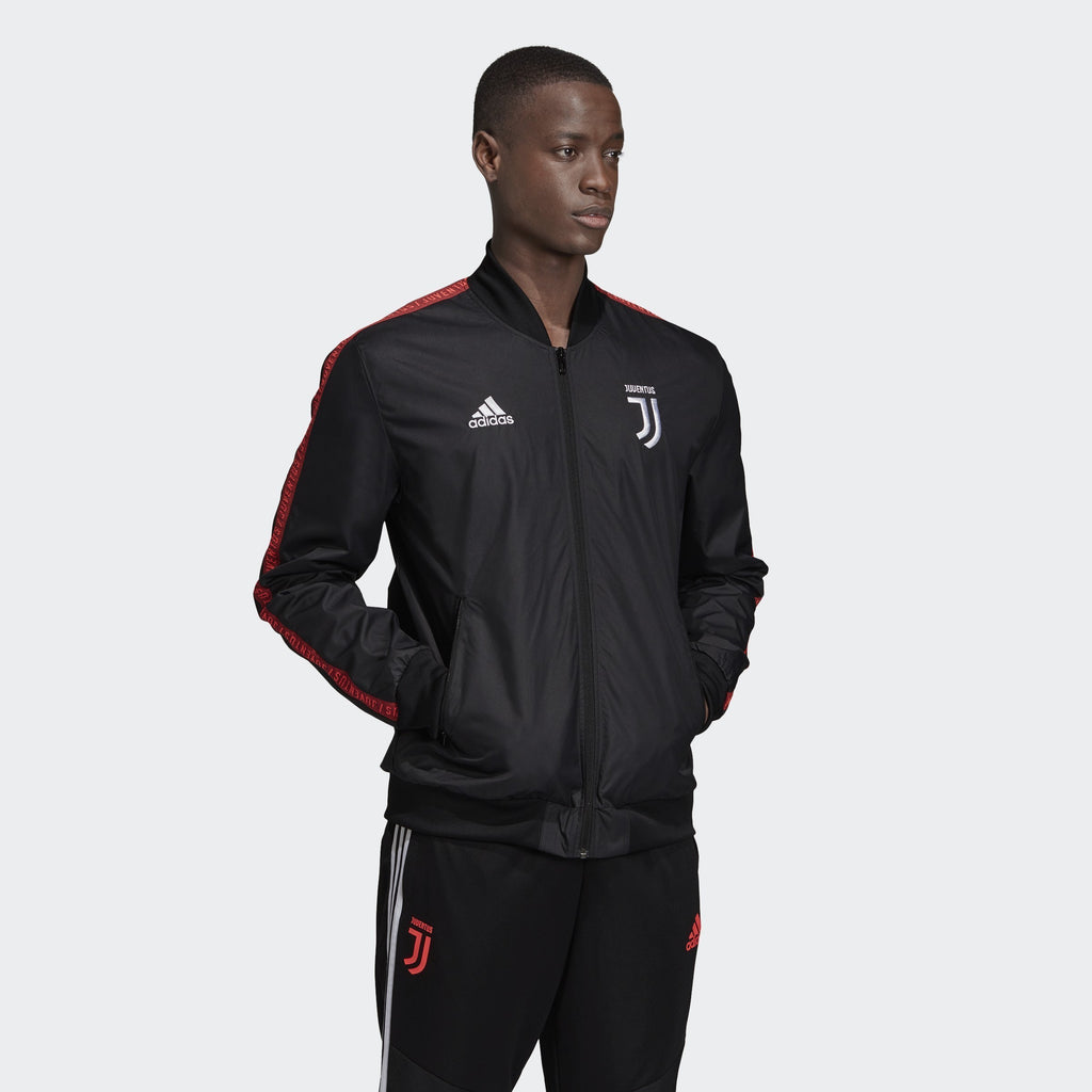 Men's Juventus Anthem Jacket - Black/Turbo