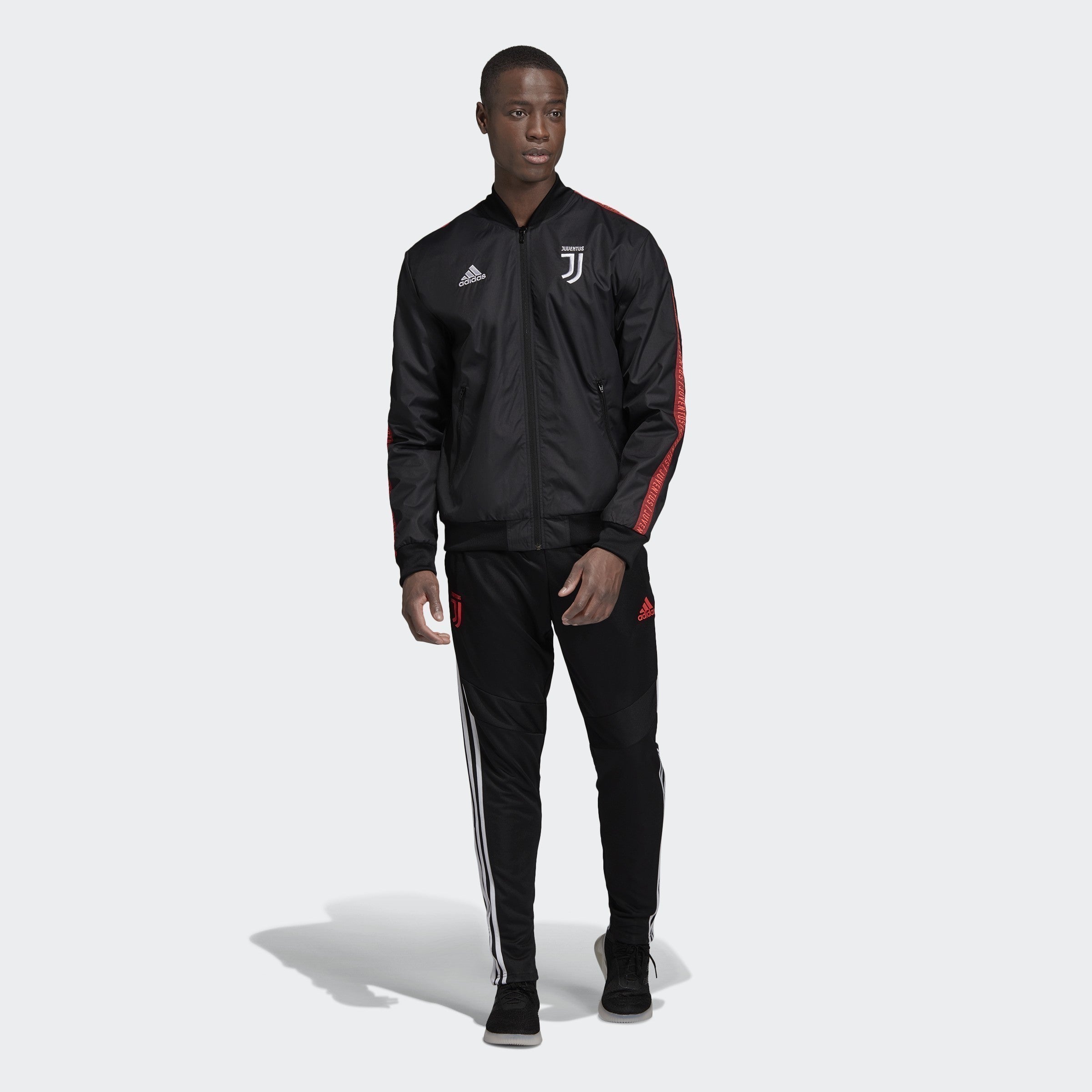 Men's Juventus Anthem Jacket - Black/Turbo