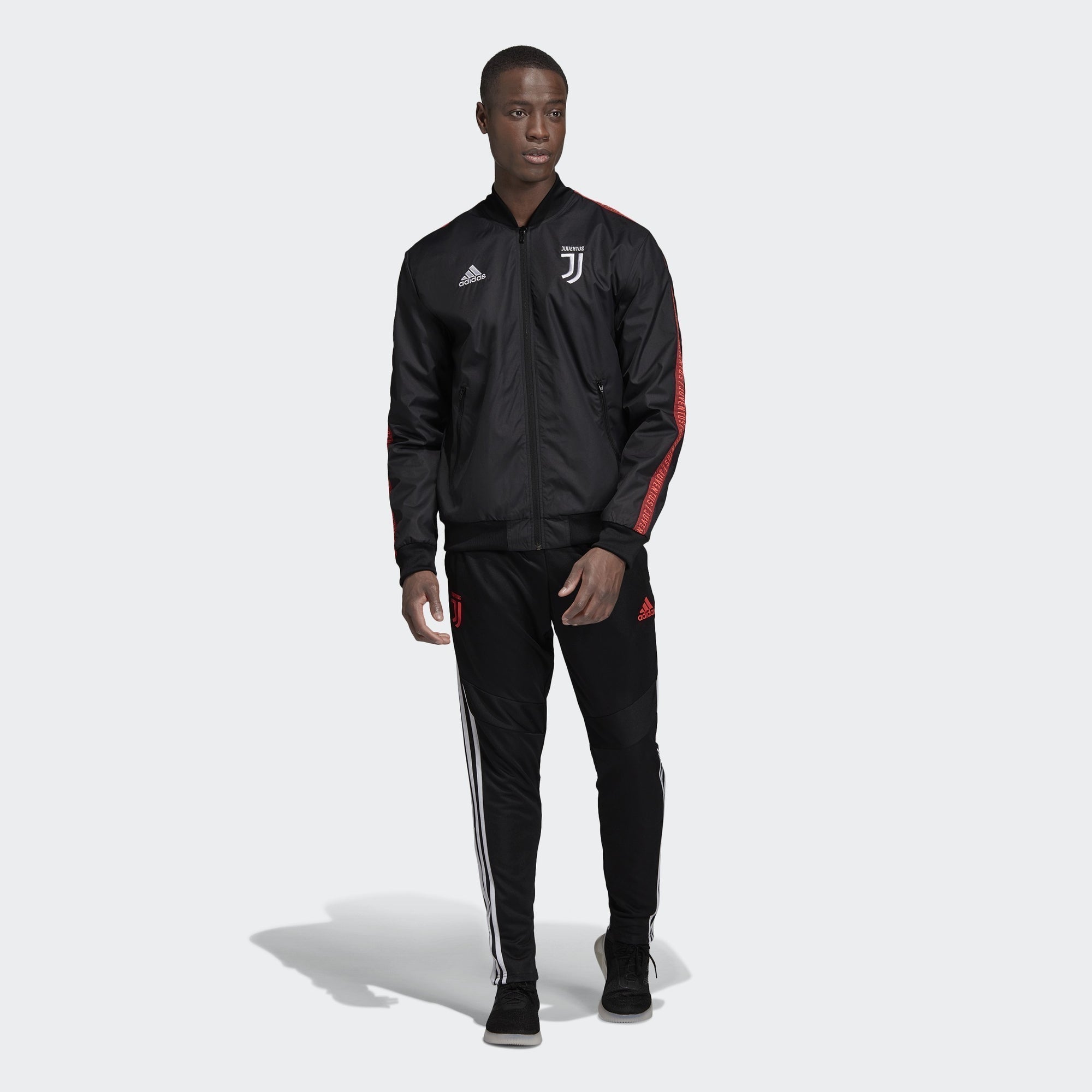 Men's Juventus Anthem Jacket - Black/Turbo