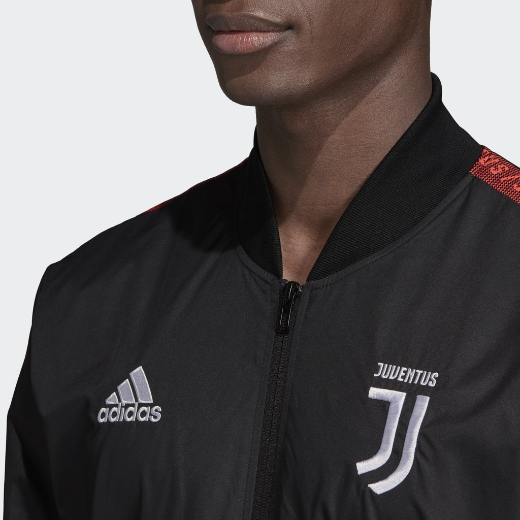 Men's Juventus Anthem Jacket - Black/Turbo