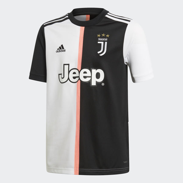 Kid's Juventus 19/20 Home Jersey Black/White