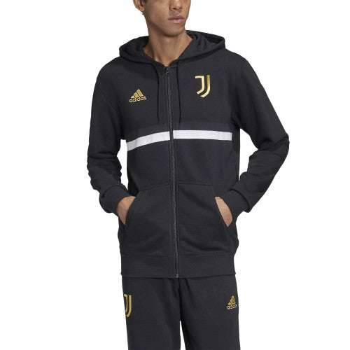 Juventus Full Zip Hoodie - FR4234-ADIDAS by Adidas | Available at Niky's Sports