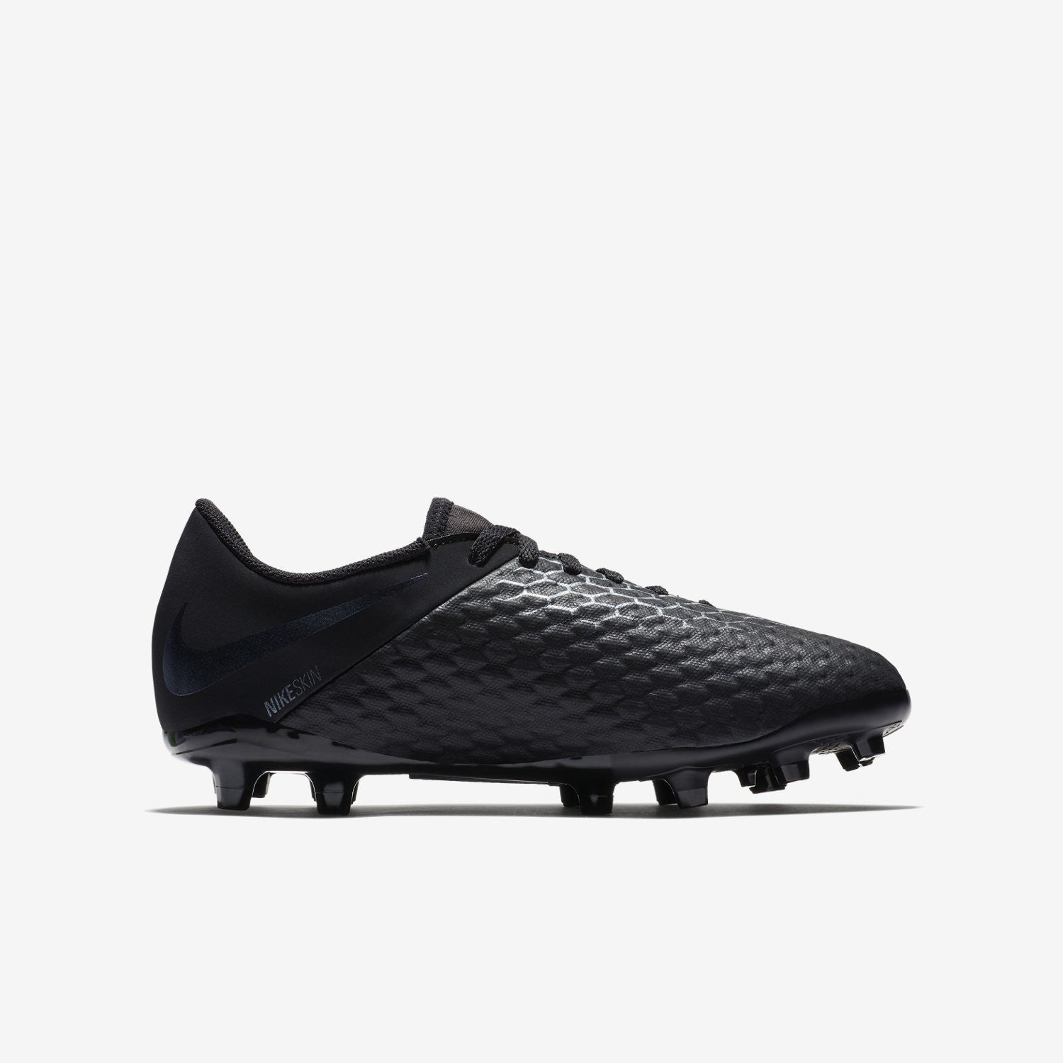 Kid's Hypervenom Phantom 3 Academy FG Soccer Cleats - Black/Light Crimson - AJ4119-001-NIKE by Nike | Available at Niky's Sports