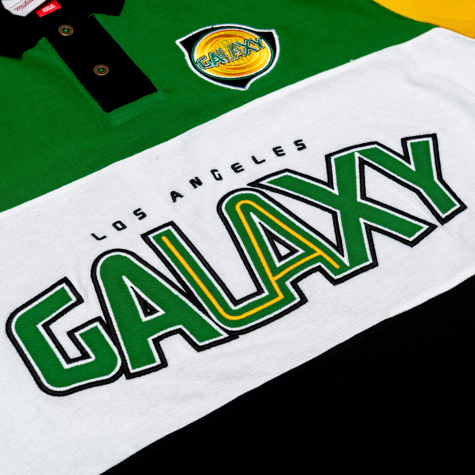 Mitchell & Ness LA Galaxy 25th Anniversary Vintage Polo Adult