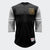 Men's LAFC 3/4 Sleeve Henley - Black/Gray/Gold