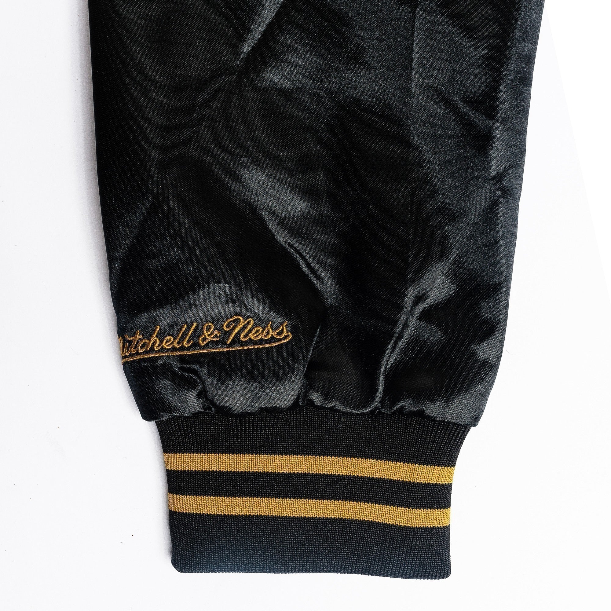 LAFC Special Script Satin Jack - STJKAJ18019-LAFBLCK-MITCHELL & NESS by Mitchell & Ness | Available at Niky's Sports