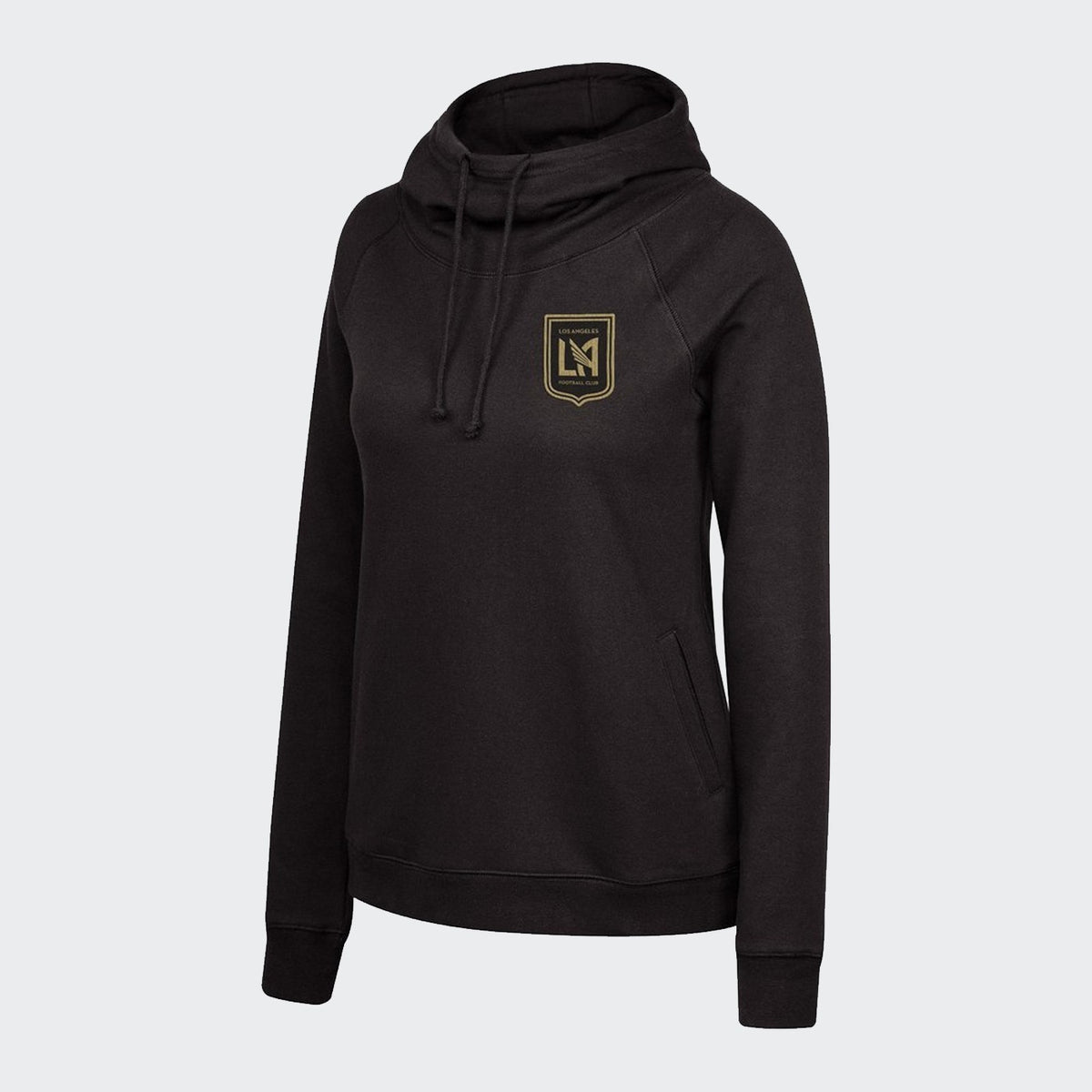 Women&#39;s LAFC Funnel Neck Pullover Hoodie - Black