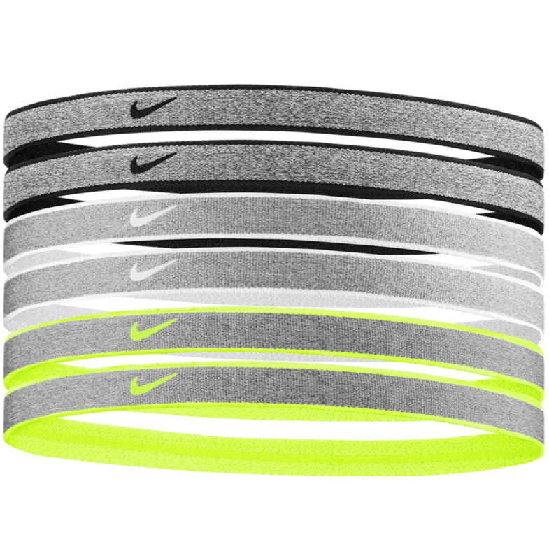 NIKE HEATHERED HEADBANDS 6PK - N.000.3179.095.OS-NIKE by Nike | Available at Niky&#39;s Sports
