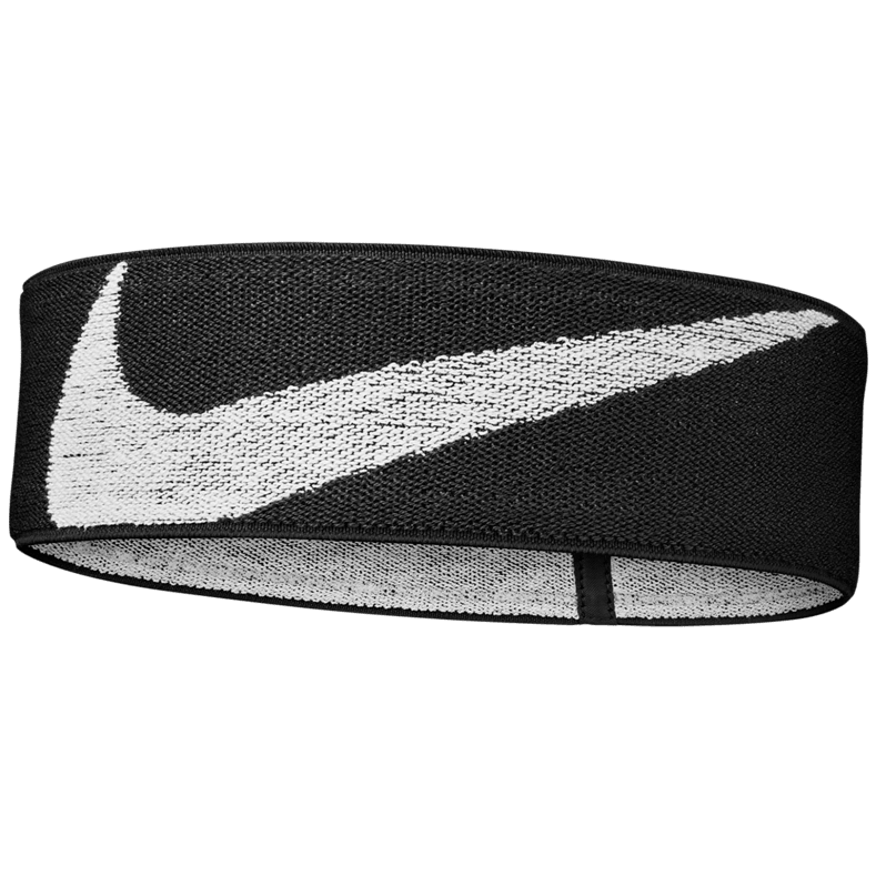 Nike Logo Knit Elastic Headband Black