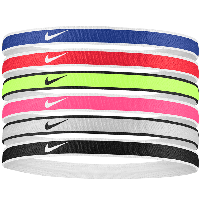 Jacquard Hairbands 6 Pack - N.100.2021.655.OS-NIKE by Nike | Available at Niky's Sports