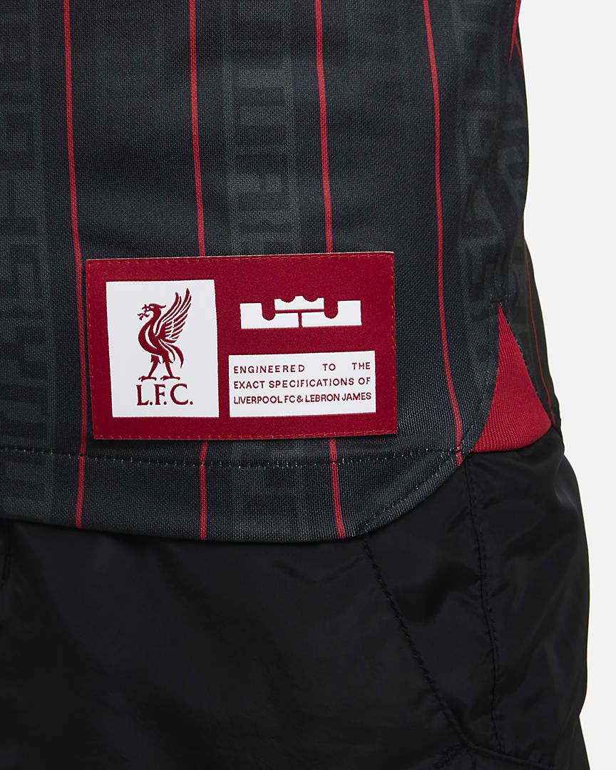 Nike LeBron x Liverpool FC Big Kids' Dri-FIT Stadium Soccer Jersey