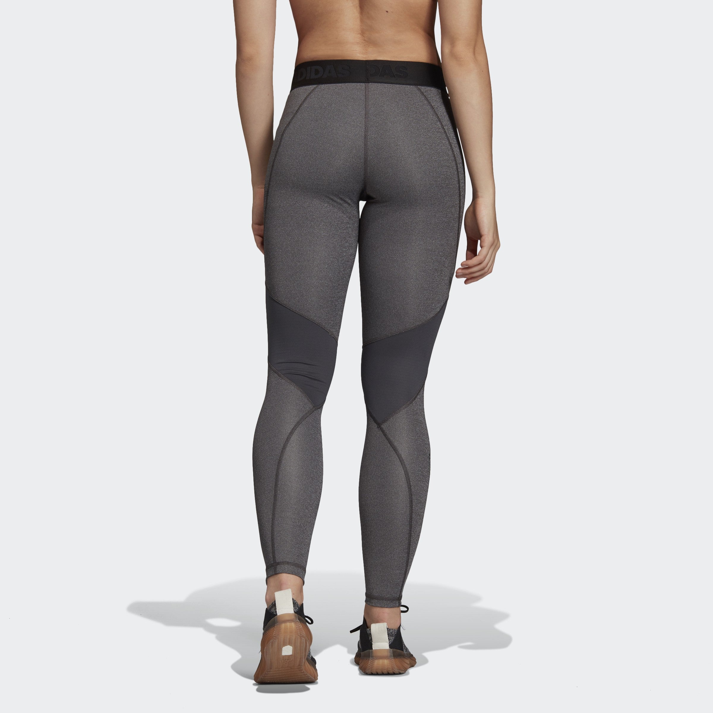 Women's Alphaskin Sport Training Leggings - Dark Grey Heather/Black