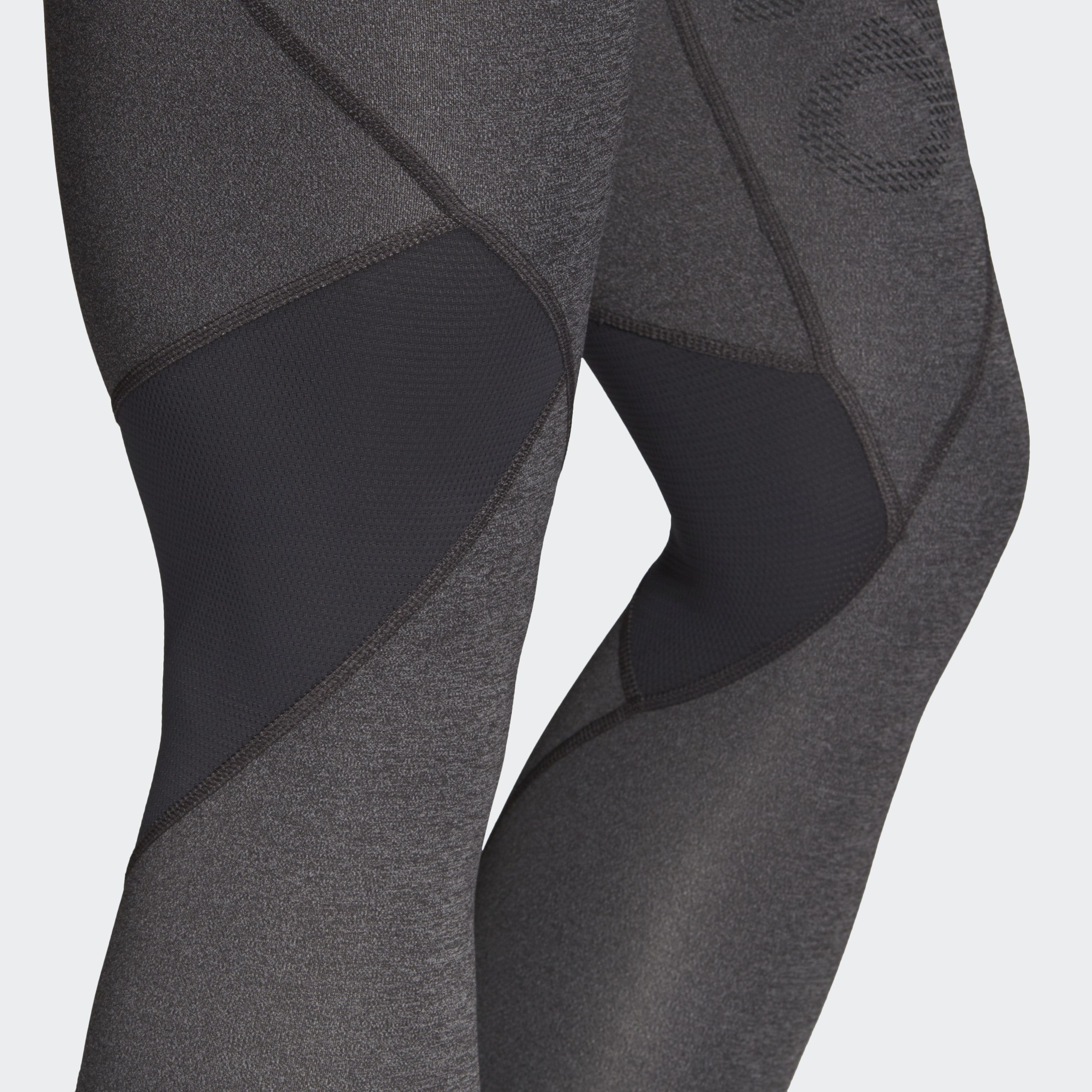 Women's Alphaskin Sport Training Leggings - Dark Grey Heather/Black - DX3664-ADIDAS by Adidas | Available at Niky's Sports
