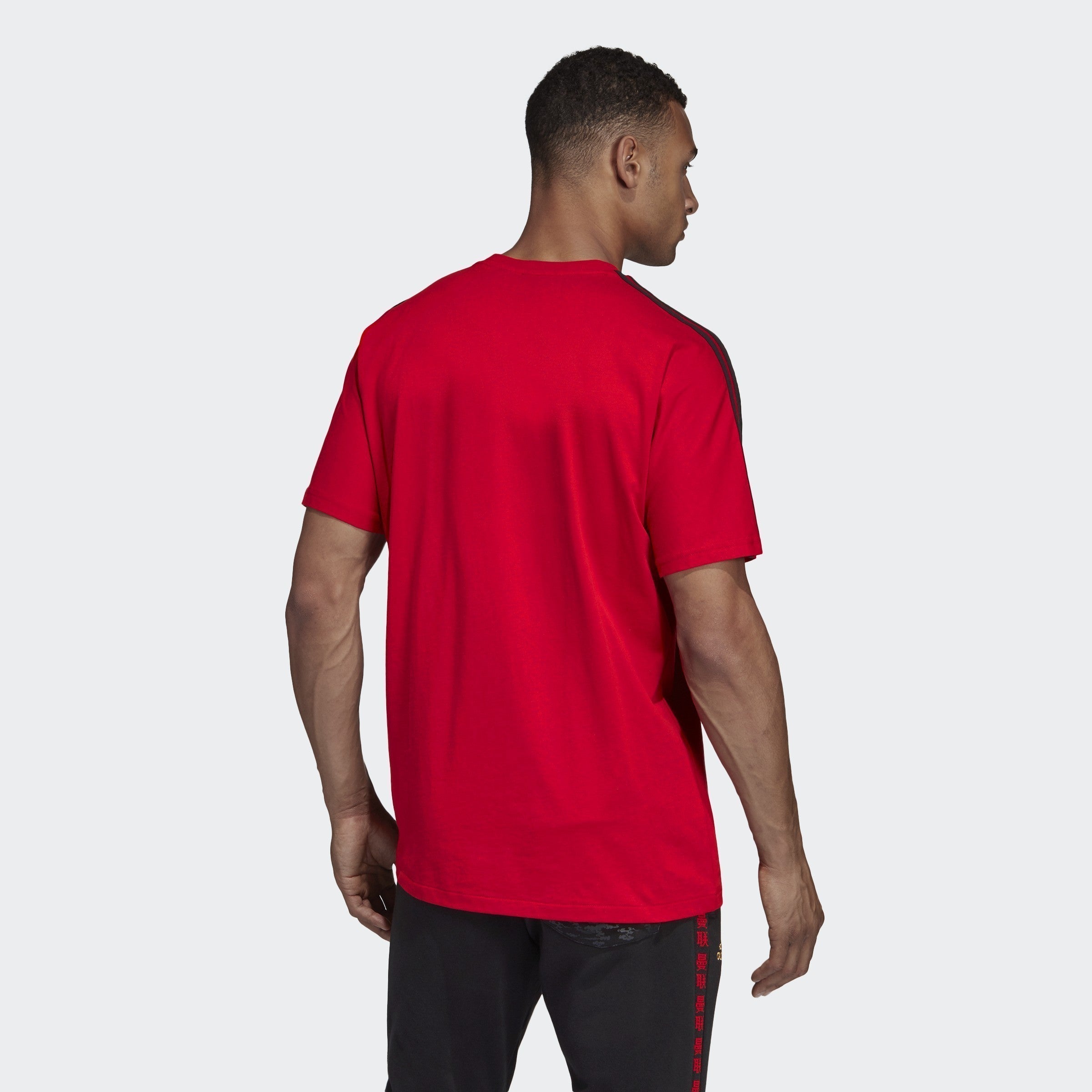 Men's Manchester United Chinese New Year T-Shirt - Real Red - DZ0459-ADIDAS by Adidas | Available at Niky's Sports