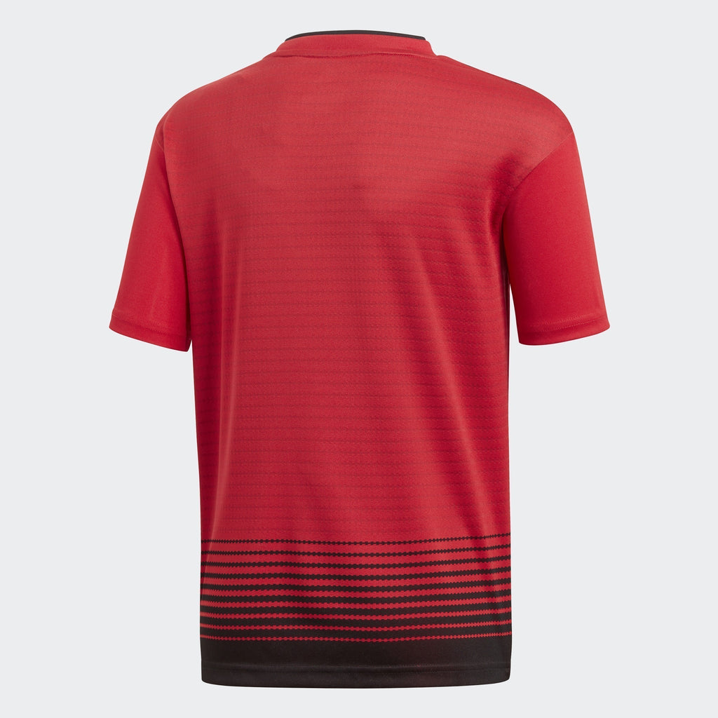 Kid's Manchester United 18/19 Home Jersey - Red/Black - CG0048-ADIDAS by Adidas | Available at Niky's Sports