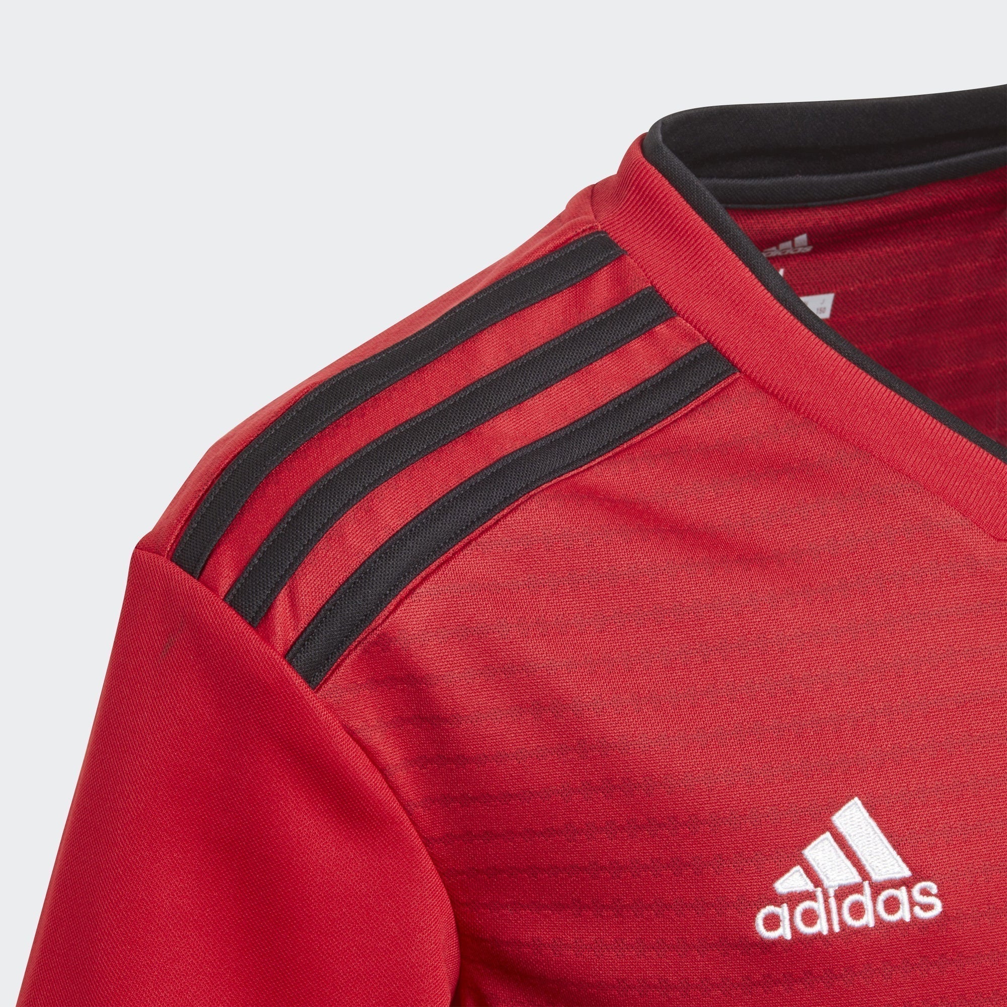 Kid's Manchester United 18/19 Home Jersey - Red/Black