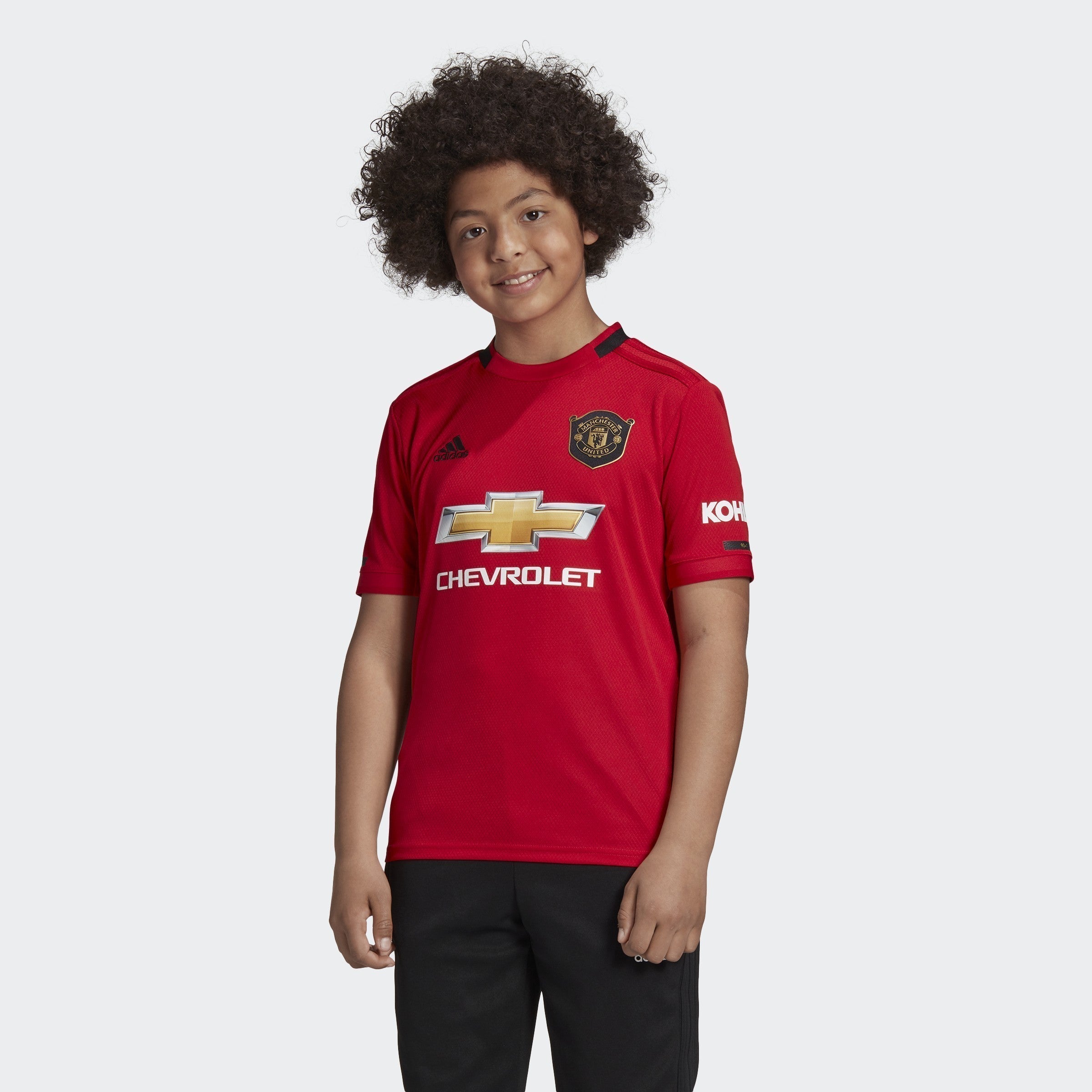 Kid's Manchester United 19/20 Home Jersey - Real Red - DW4138-ADIDAS by Adidas | Available at Niky's Sports