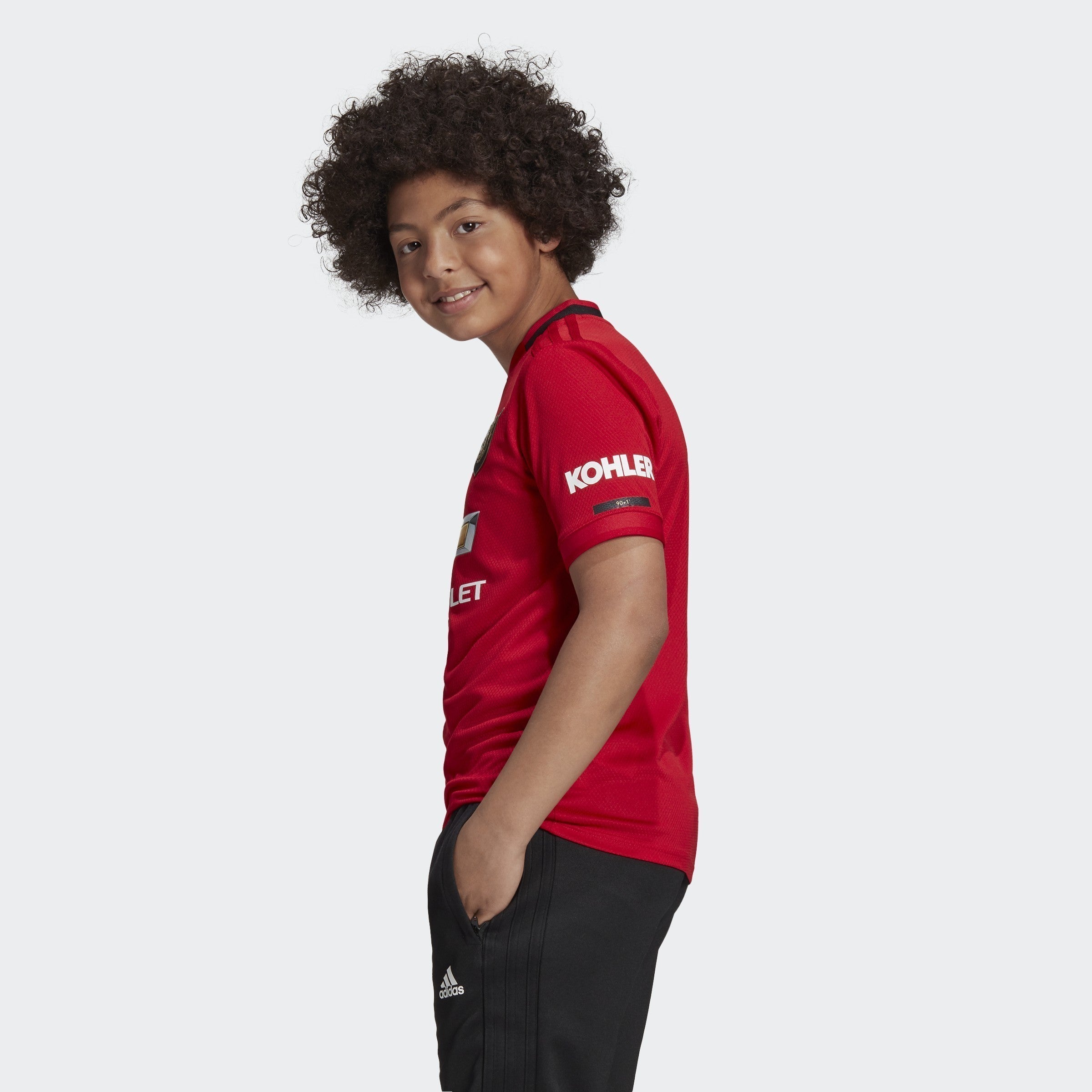 Kid's Manchester United 19/20 Home Jersey - Real Red - DW4138-ADIDAS by Adidas | Available at Niky's Sports
