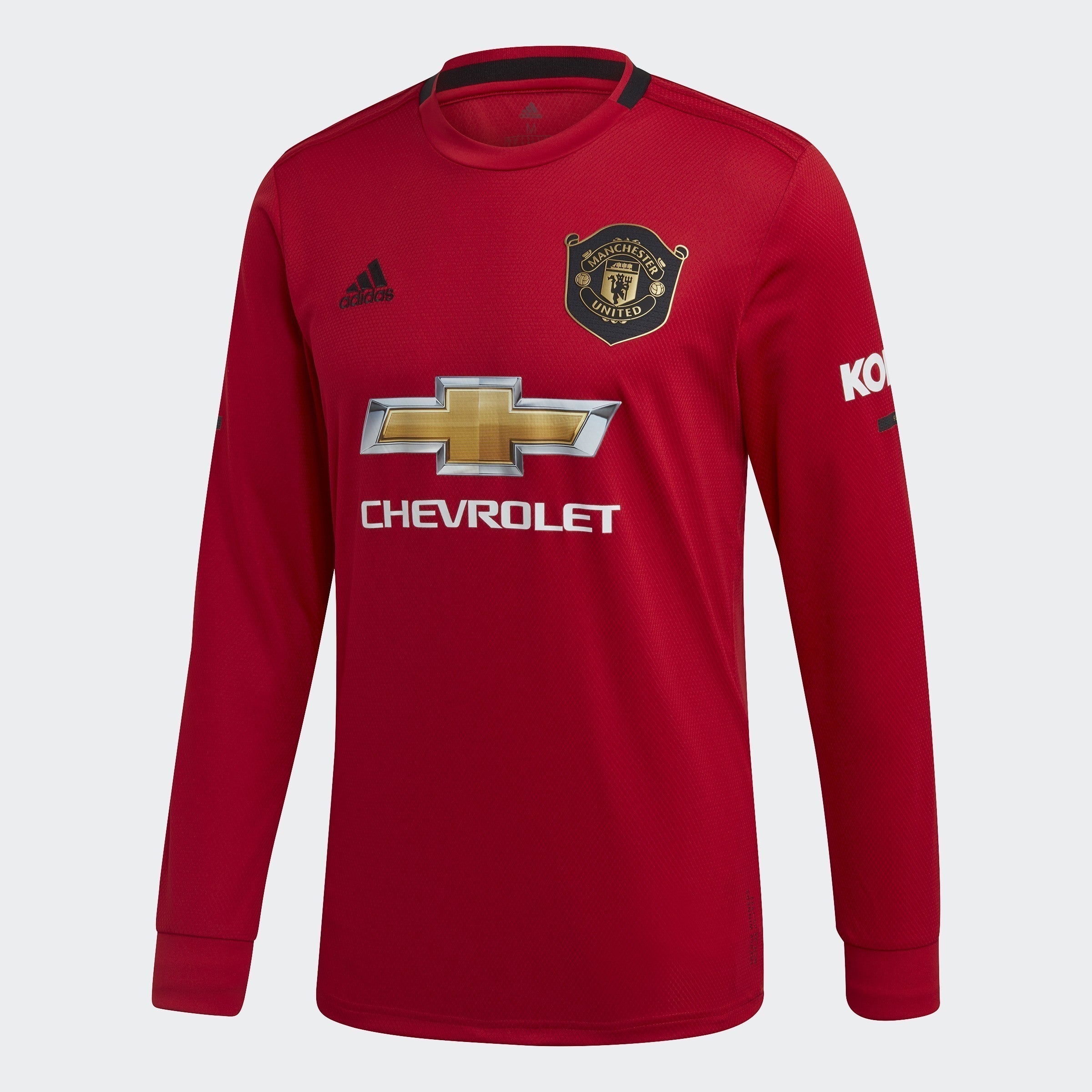 Men's Manchester United Home LS Jersey - Real Red - DX8954-ADIDAS by Adidas | Available at Niky's Sports