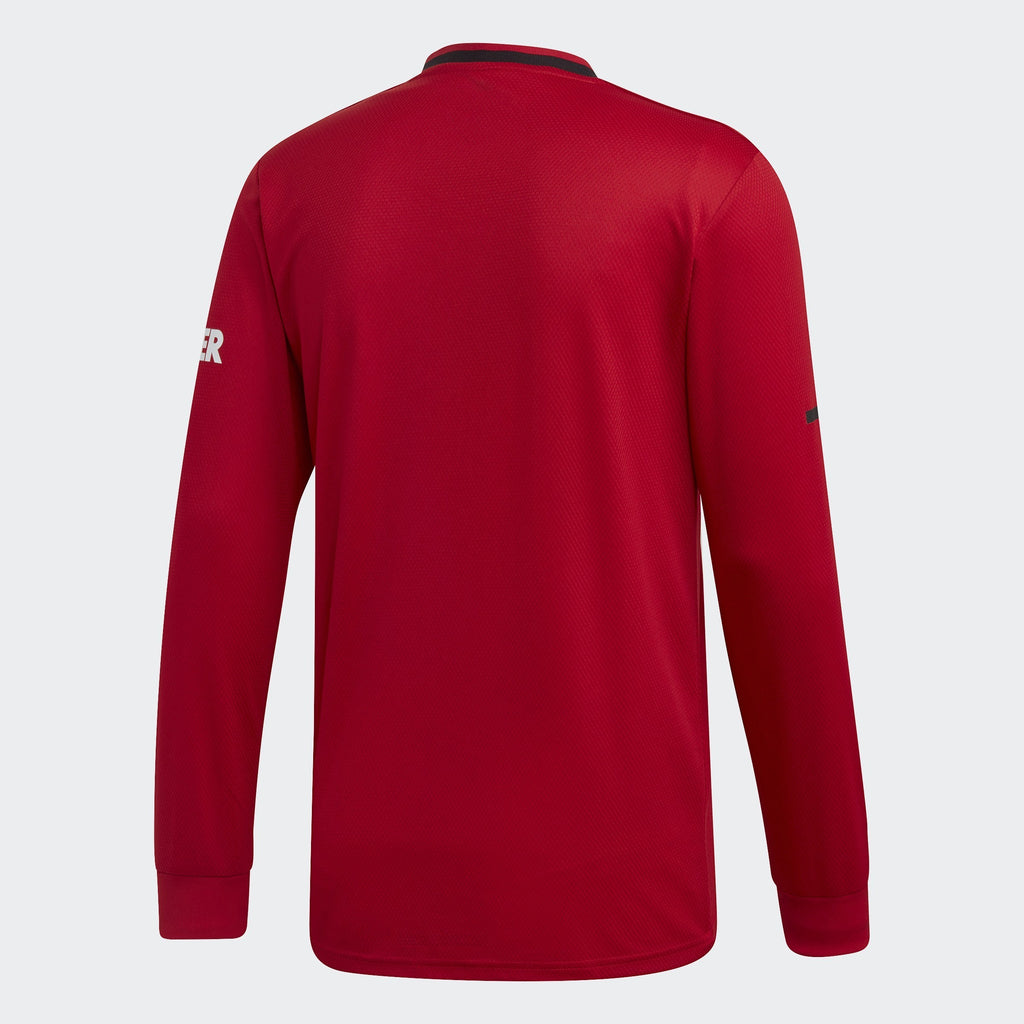 Men's Manchester United Home LS Jersey - Real Red - DX8954-ADIDAS by Adidas | Available at Niky's Sports