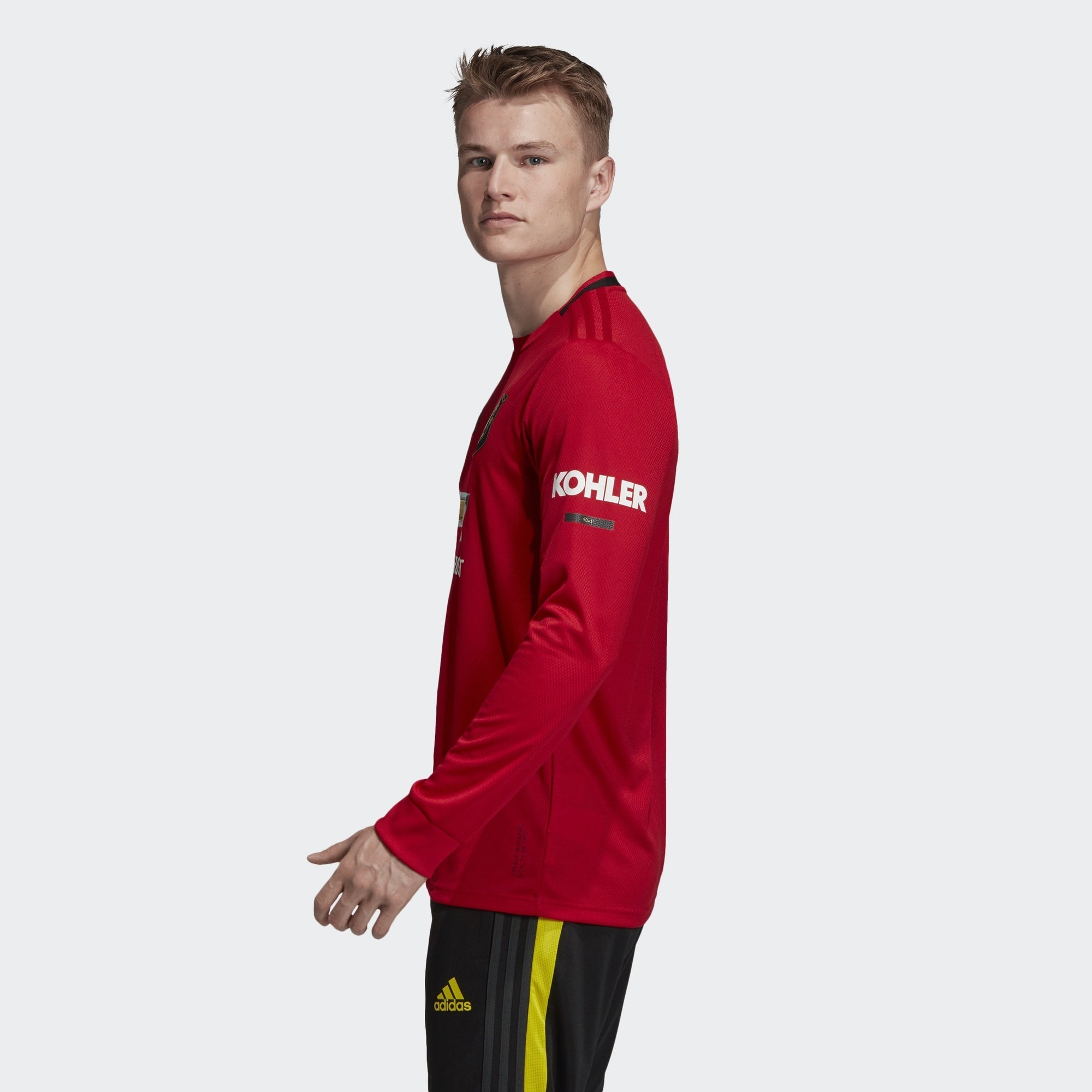 Men's Manchester United Home LS Jersey - Real Red