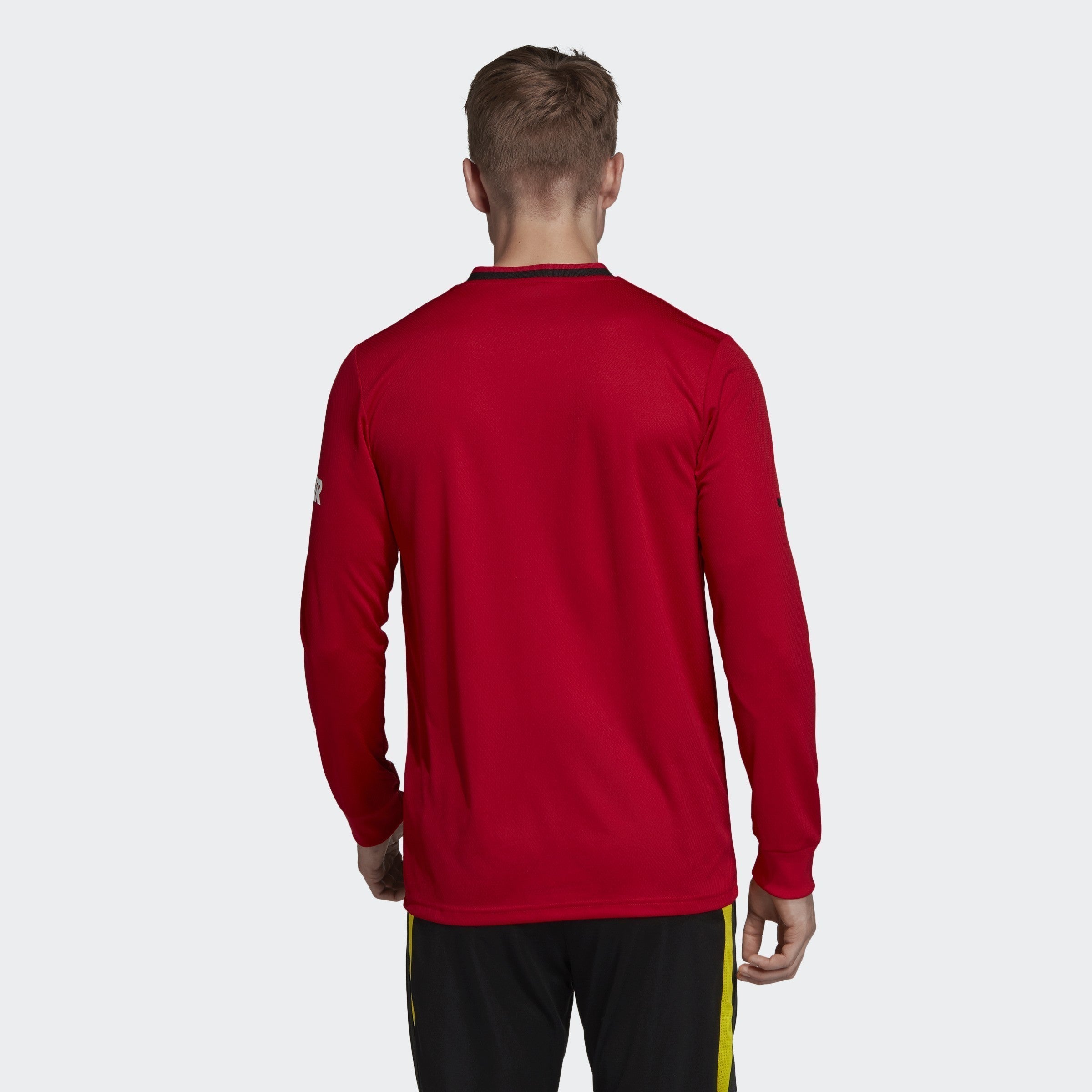 Men's Manchester United Home LS Jersey - Real Red - DX8954-ADIDAS by Adidas | Available at Niky's Sports