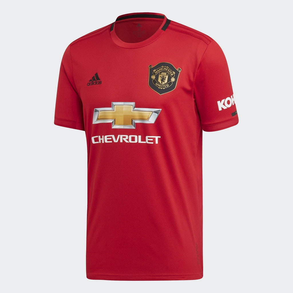 Men's Manchester United Home Jersey - Real Red - ED7386-ADIDAS by Adidas | Available at Niky's Sports