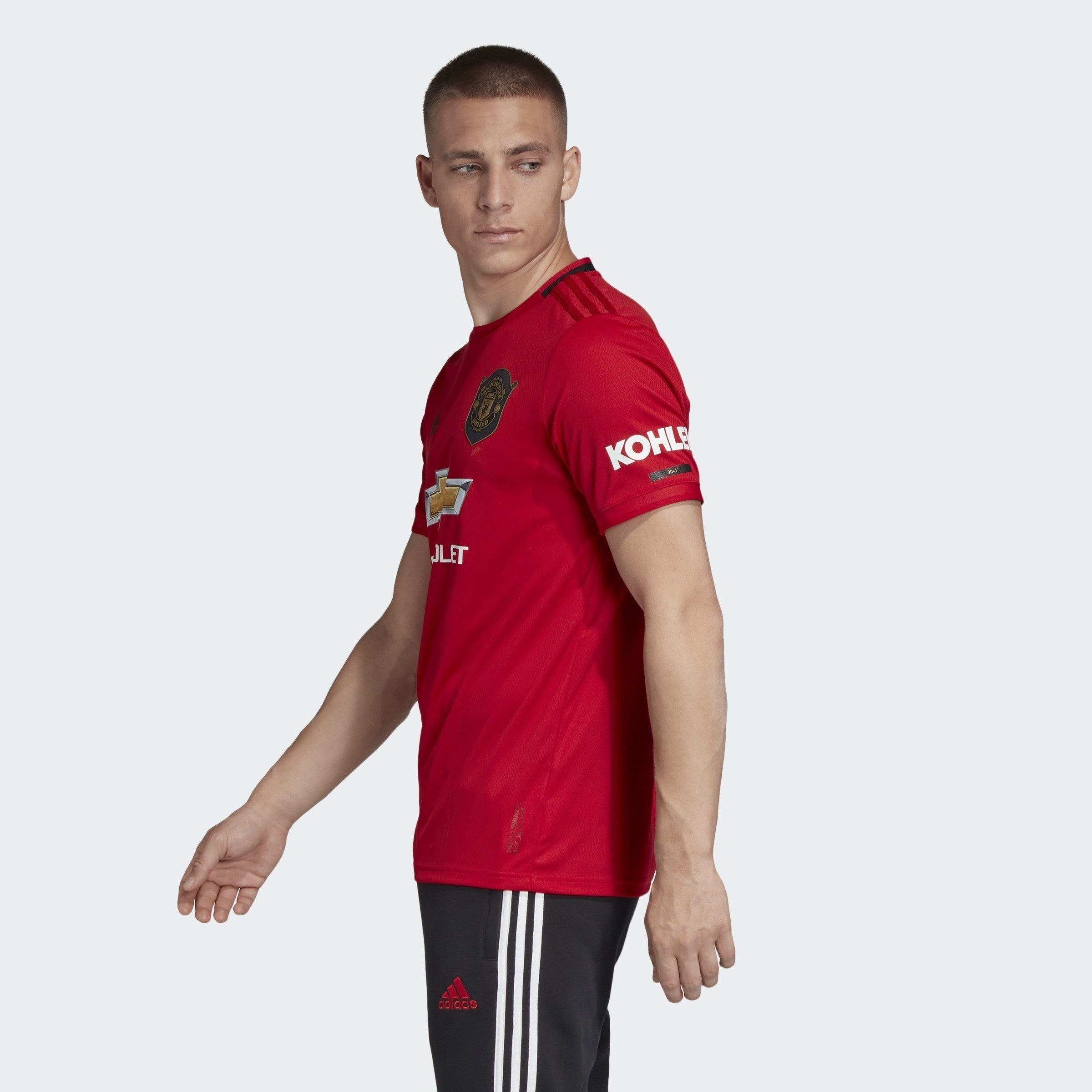 Men's Manchester United Home Jersey - Real Red - ED7386-ADIDAS by Adidas | Available at Niky's Sports