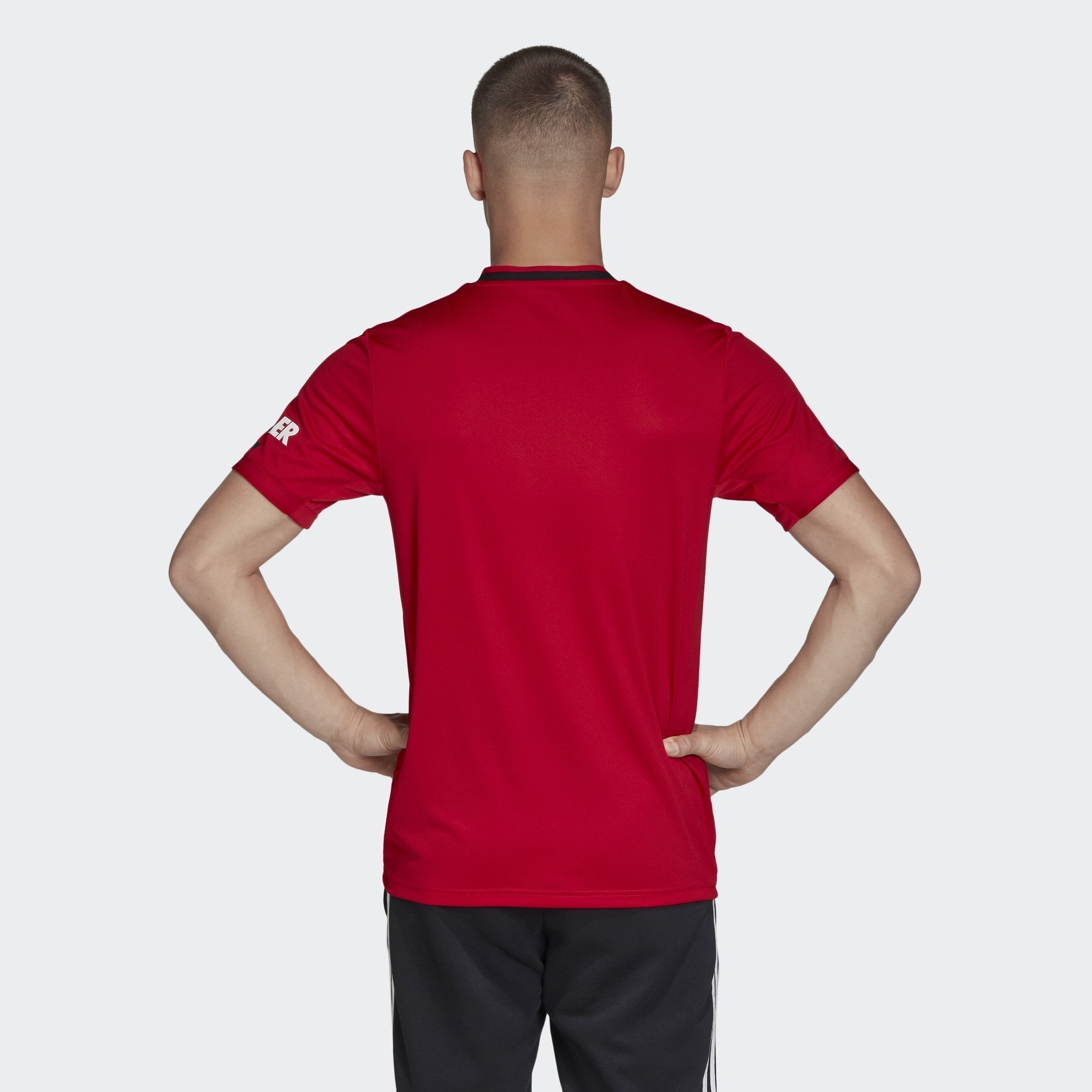 Men's Manchester United Home Jersey - Real Red - ED7386-ADIDAS by Adidas | Available at Niky's Sports