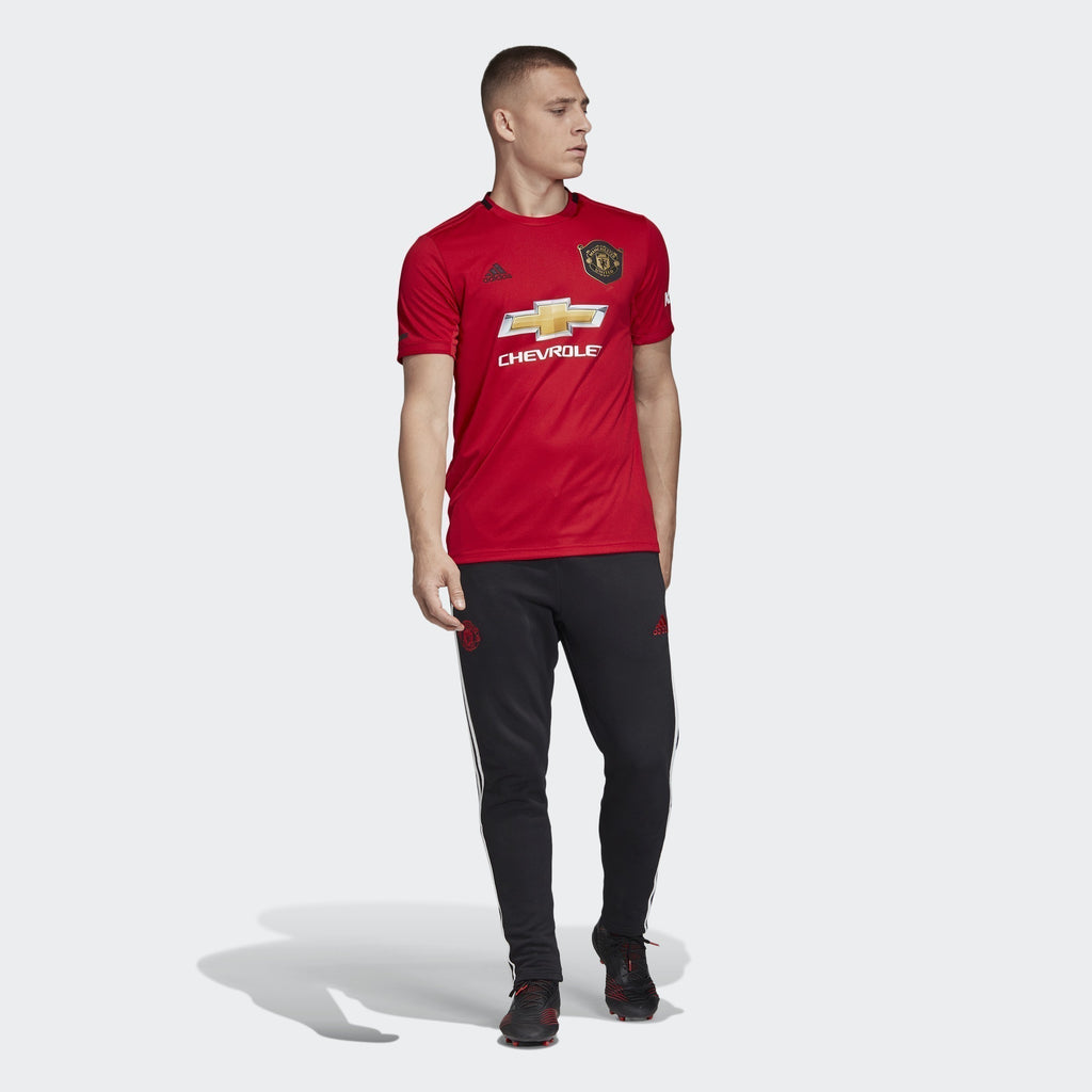 Men's Manchester United Home Jersey - Real Red - ED7386-ADIDAS by Adidas | Available at Niky's Sports