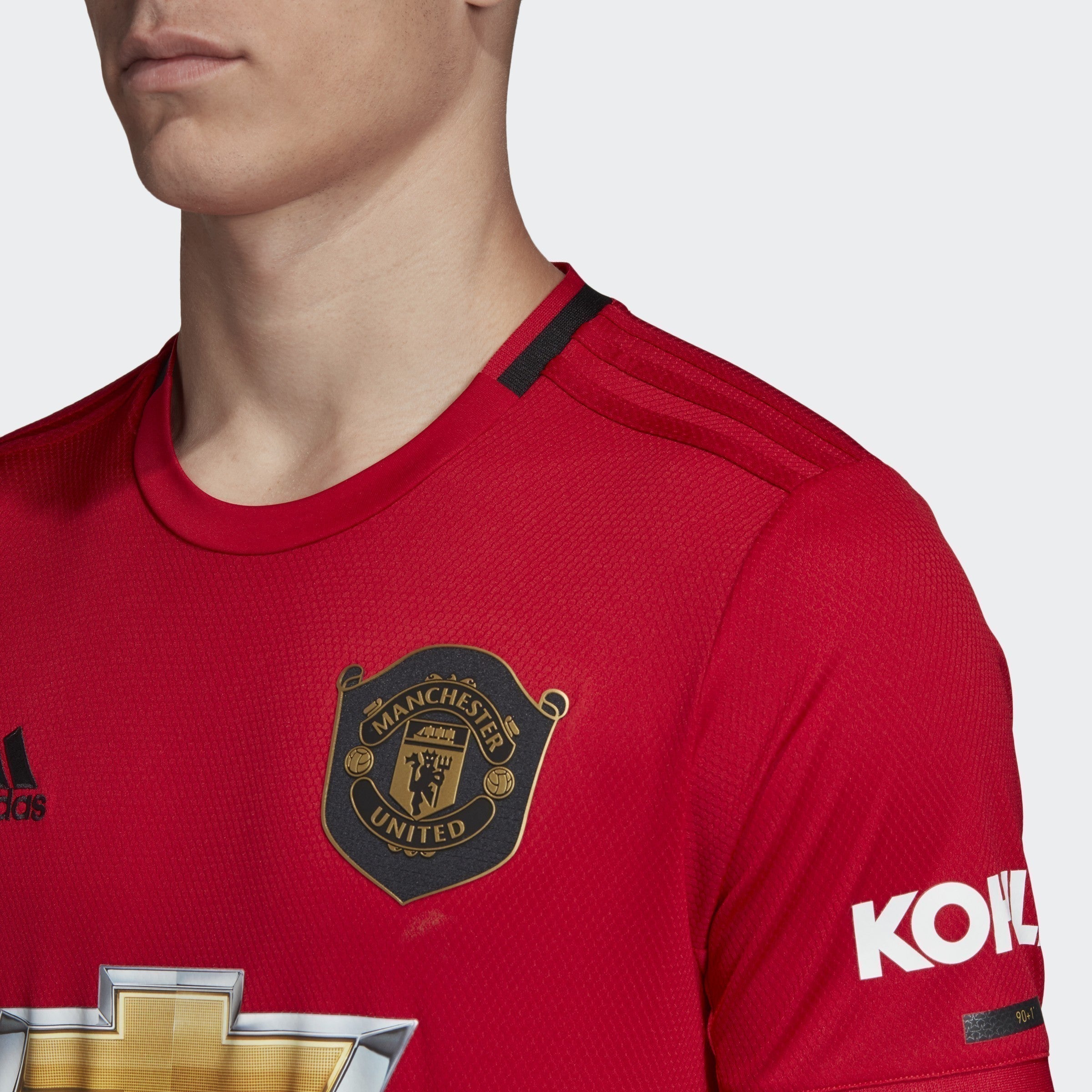 Men's Manchester United Home Jersey - Real Red - ED7386-ADIDAS by Adidas | Available at Niky's Sports