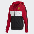 Men's Manchester United Hoodie - Real Red/White/Black - DX9084-ADIDAS by Adidas | Available at Niky's Sports