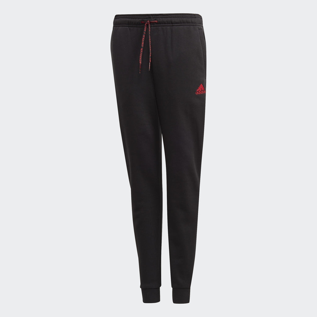 Kid's Manchester United Pants - Black - DX9076-ADIDAS by Adidas | Available at Niky's Sports