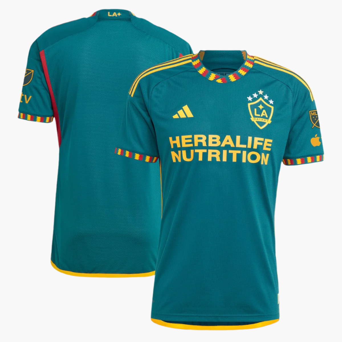 adidas LA Galaxy Men's Away Authentic Short Sleeve Jersey 2024 - HI1875-ADIDAS by adidas | Available at Niky's Sports
