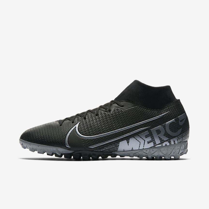 Mercurial Superfly 7 Academy TF-Black/Cool Grey/Metallic Cool Grey - AT7978-001-NIKE by Nike | Available at Niky's Sports