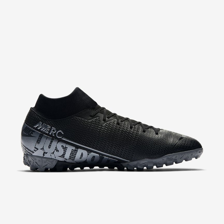 Mercurial Superfly 7 Academy TF-Black/Cool Grey/Metallic Cool Grey - AT7978-001-NIKE by Nike | Available at Niky's Sports