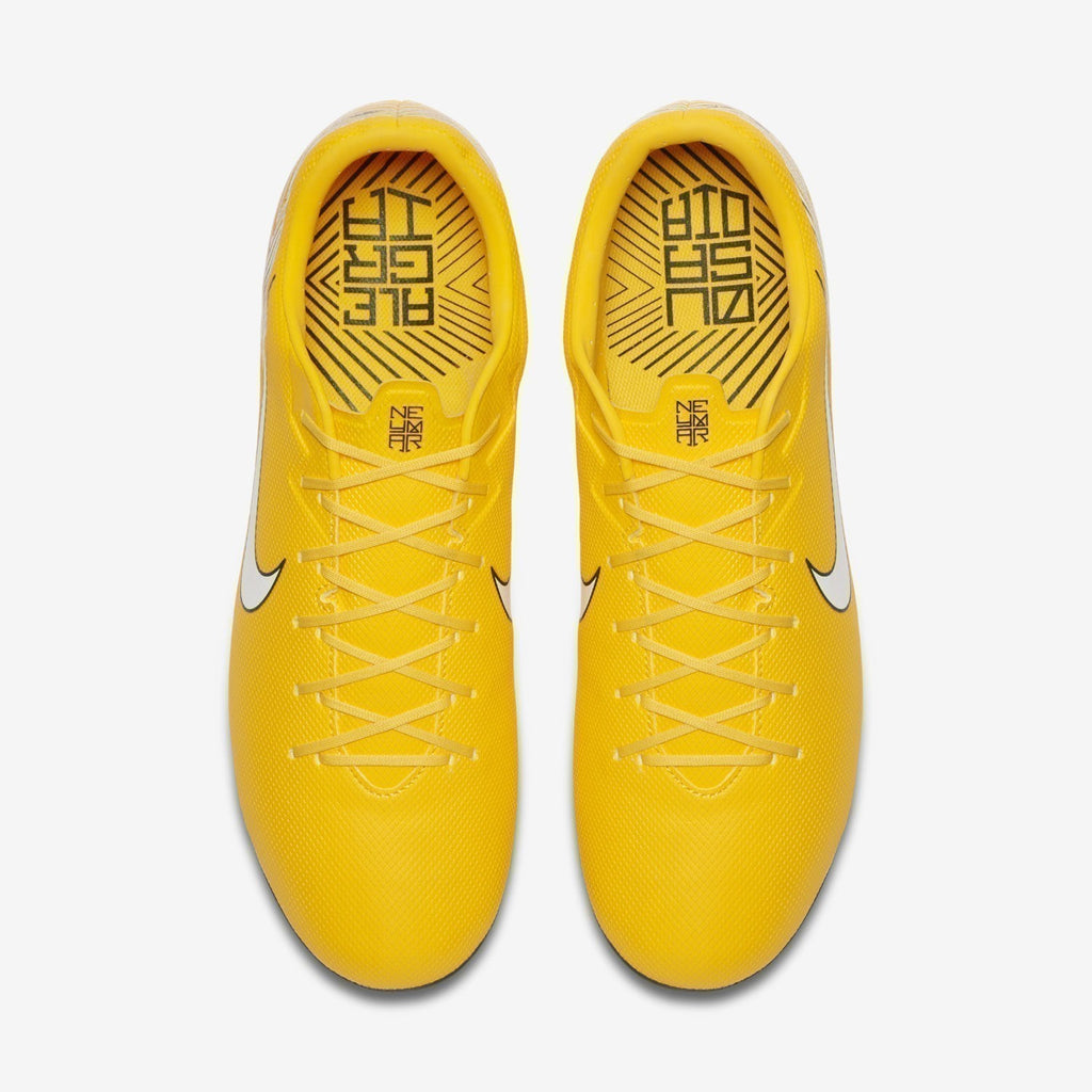 Mercurial Vapor XII Academy NJR MG Soccer Cleats - Yellow/Black/White - AO3131-710-NIKE by Nike | Available at Niky's Sports