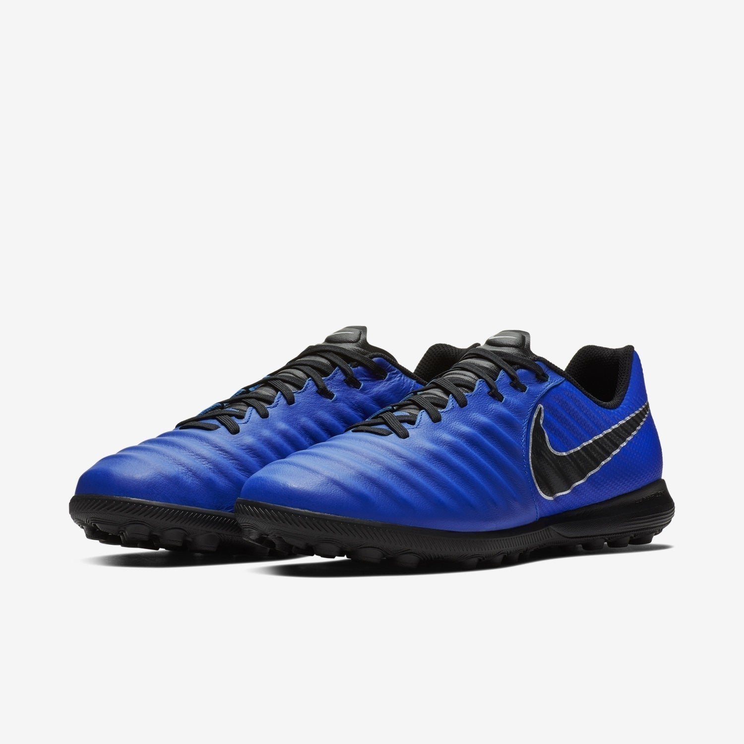 Tiempo Lunar Legend VII Pro TF Soccer Shoes - Racer Blue/Black/Metallic Silver - AH7249-400-NIKE by Nike | Available at Niky's Sports