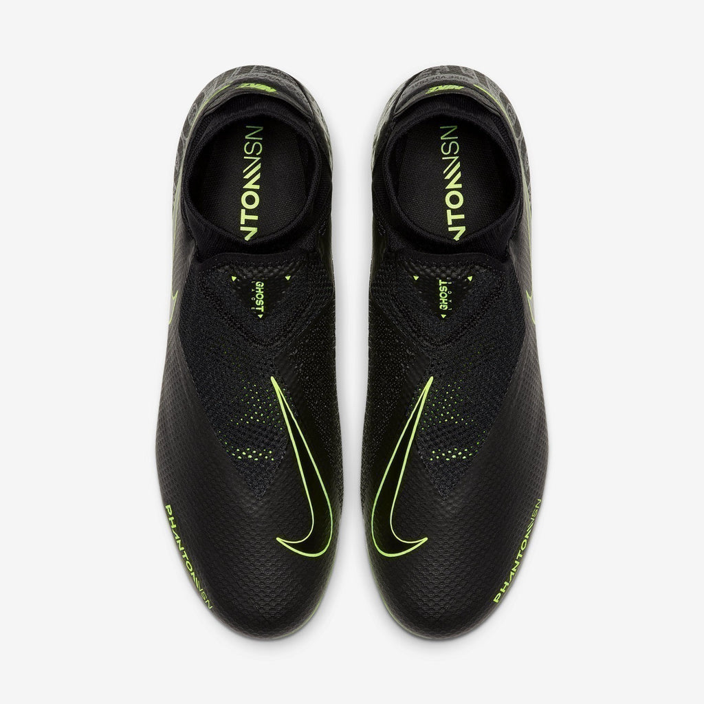 Men's Phantom Vision Pro Dynamic Fit FG Cleats - Black/Volt - AO3266-007-NIKE by Nike | Available at Niky's Sports
