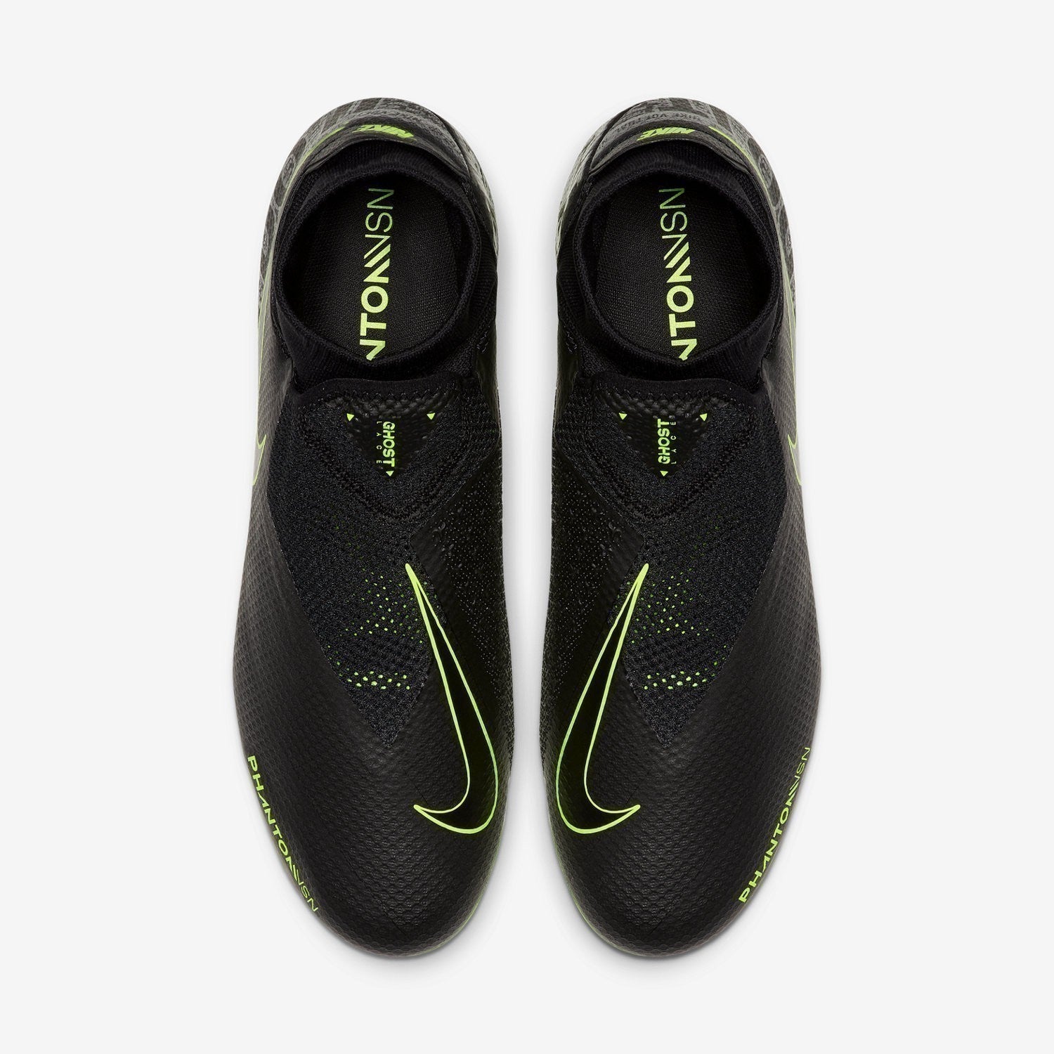 Men's Phantom Vision Pro Dynamic Fit FG Cleats - Black/Volt - AO3266-007-NIKE by Nike | Available at Niky's Sports