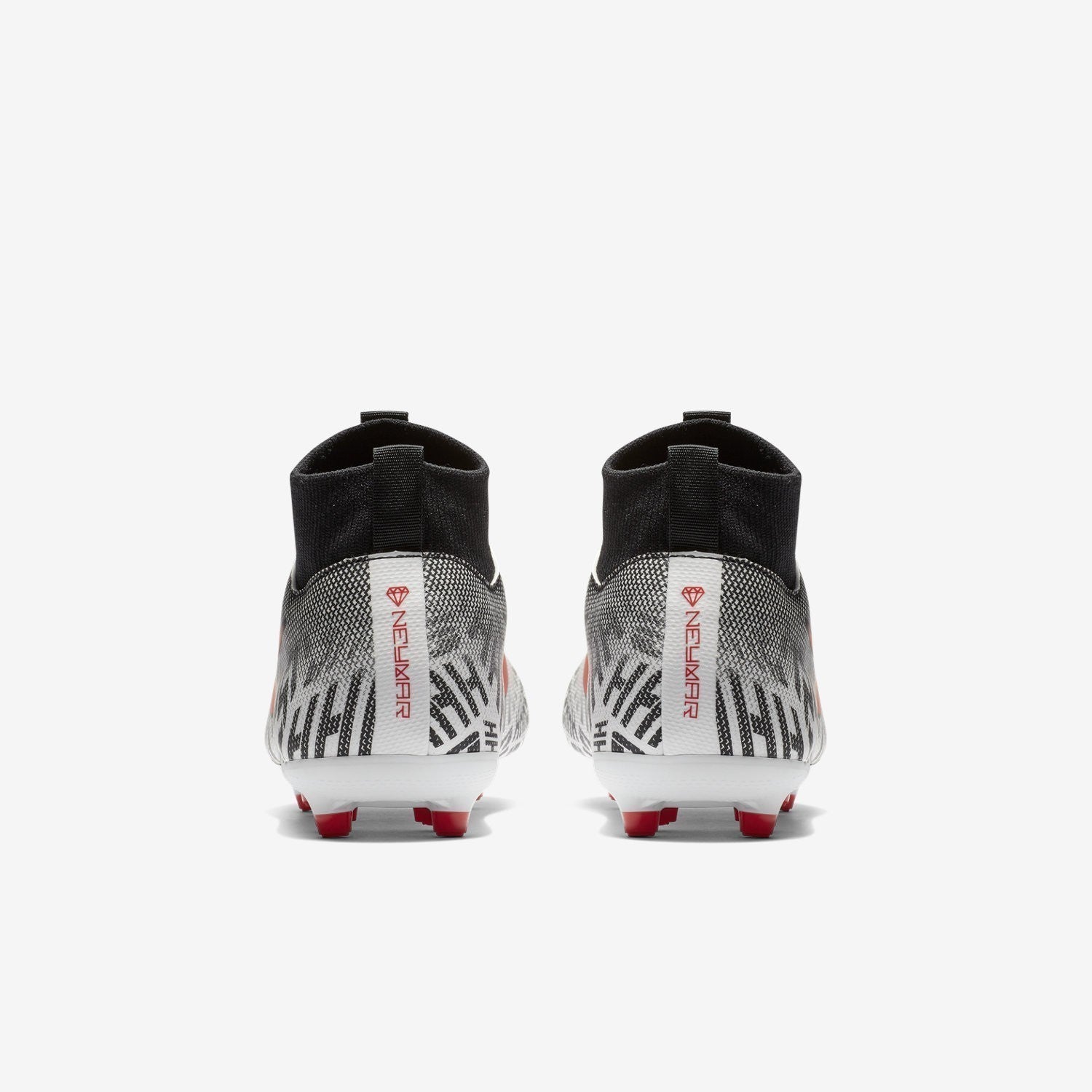 Kid's Neymar Jr. Superfly 6 Academy MG Soccer Cleats - White/Black/Challenge Red - AO2895-170-NIKE by Nike | Available at Niky's Sports