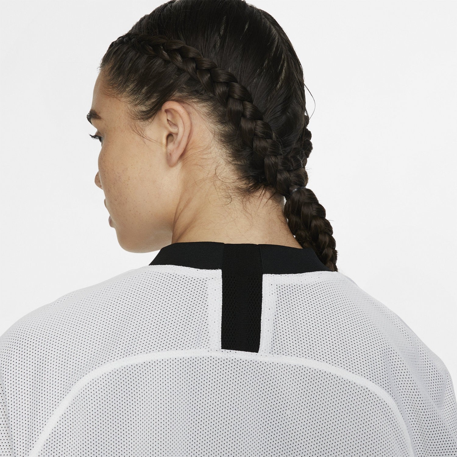 F.C. Dri-FIT Short-Sleeve Crop Top - Black/White
