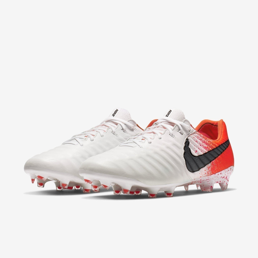 Men's Tiempo Legend 7 Elite FG Cleats - White/Hyper Crimson/Black - AH7238-118-NIKE by Nike | Available at Niky's Sports