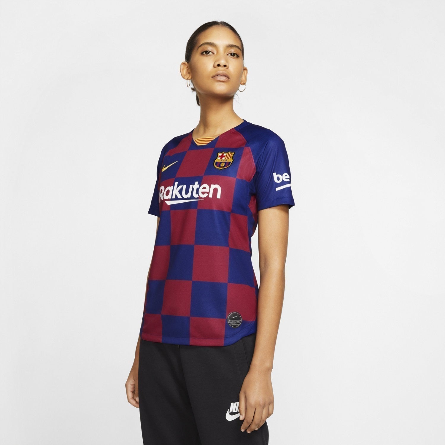 Women's FC Barcelona 2019/20 Stadium Home Jersey - Deep Royal Blue/Varsity Maize